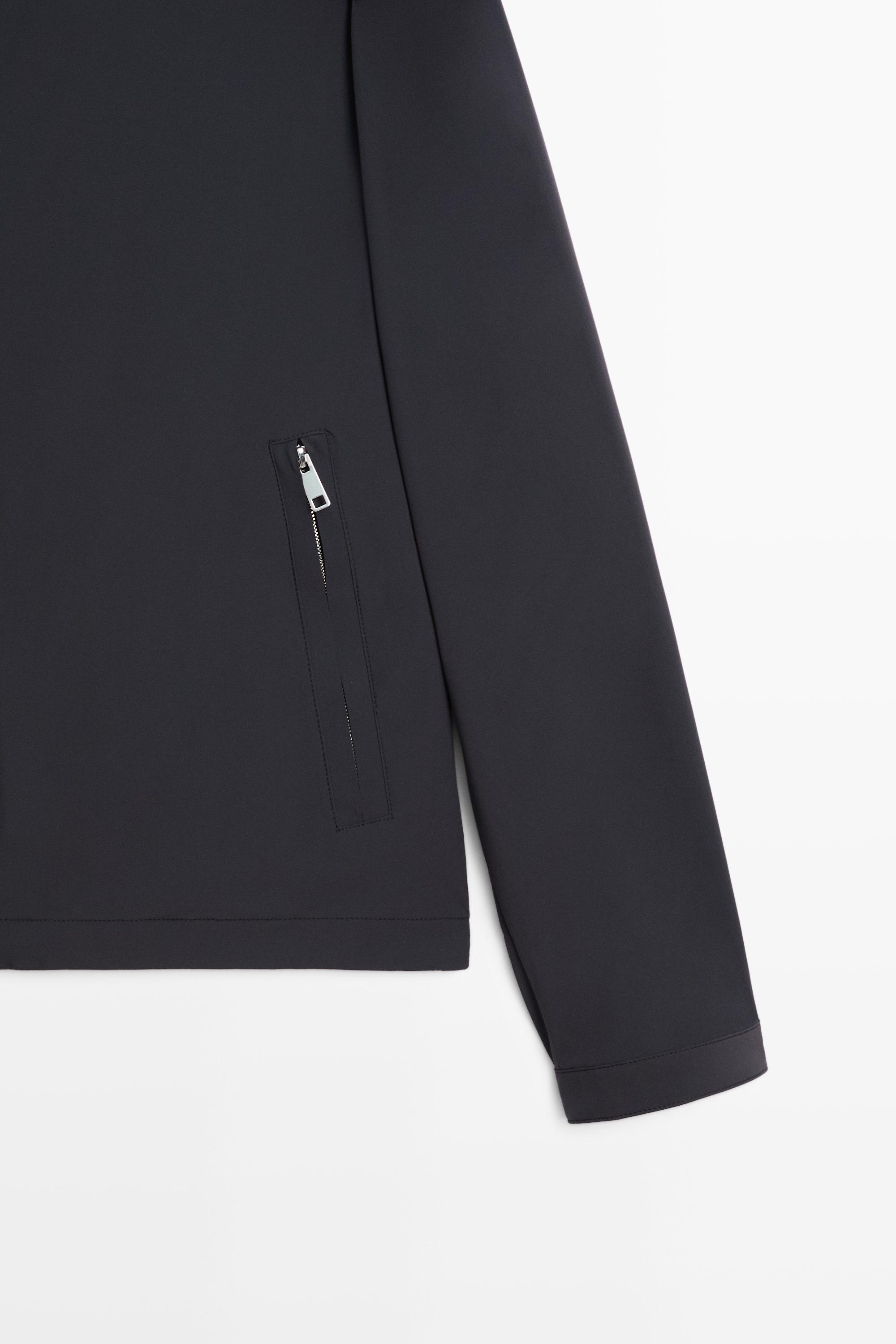 Lightweight short jacket — NAVY BLUE