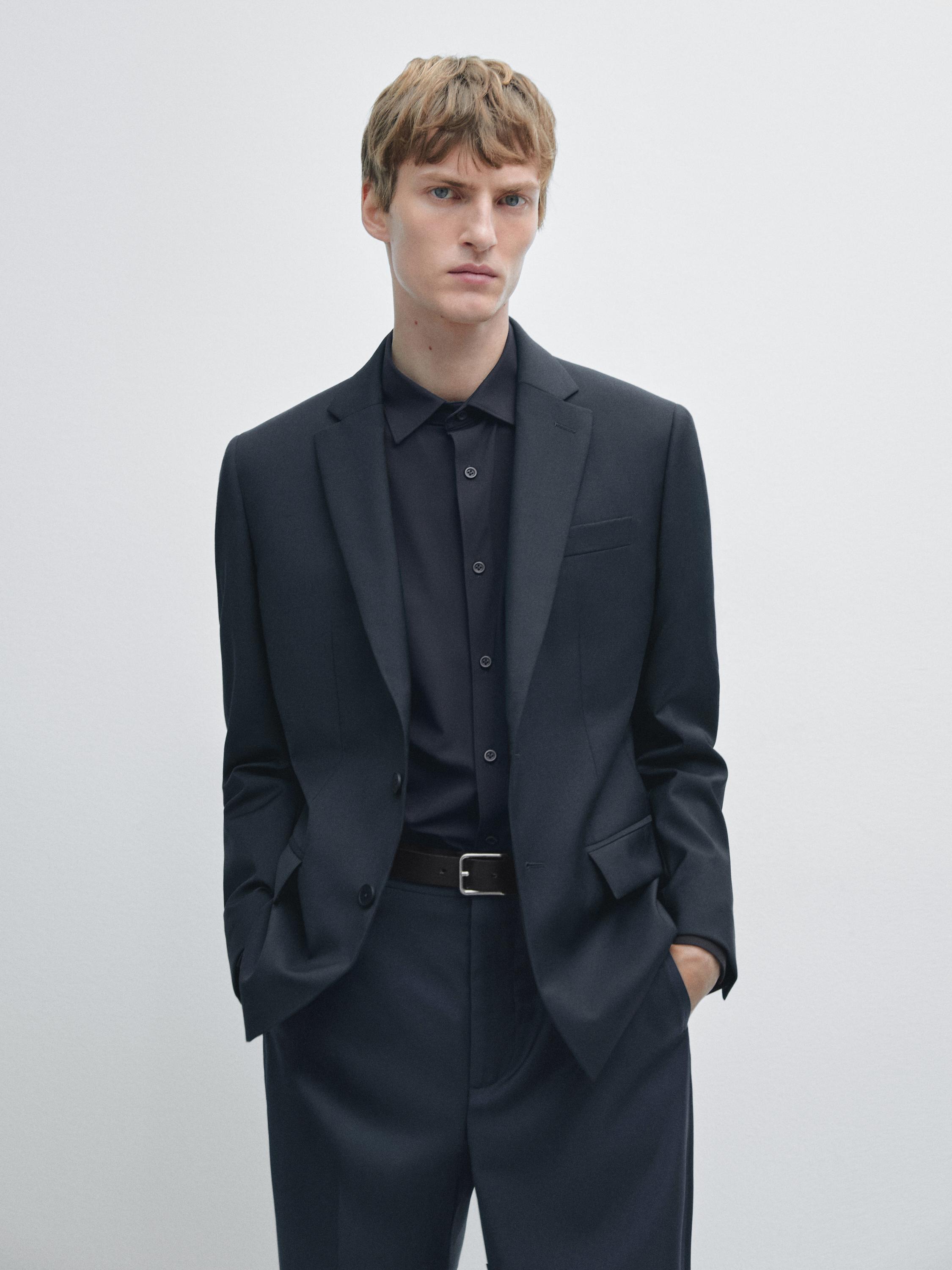 Blazer de fato 100% lã