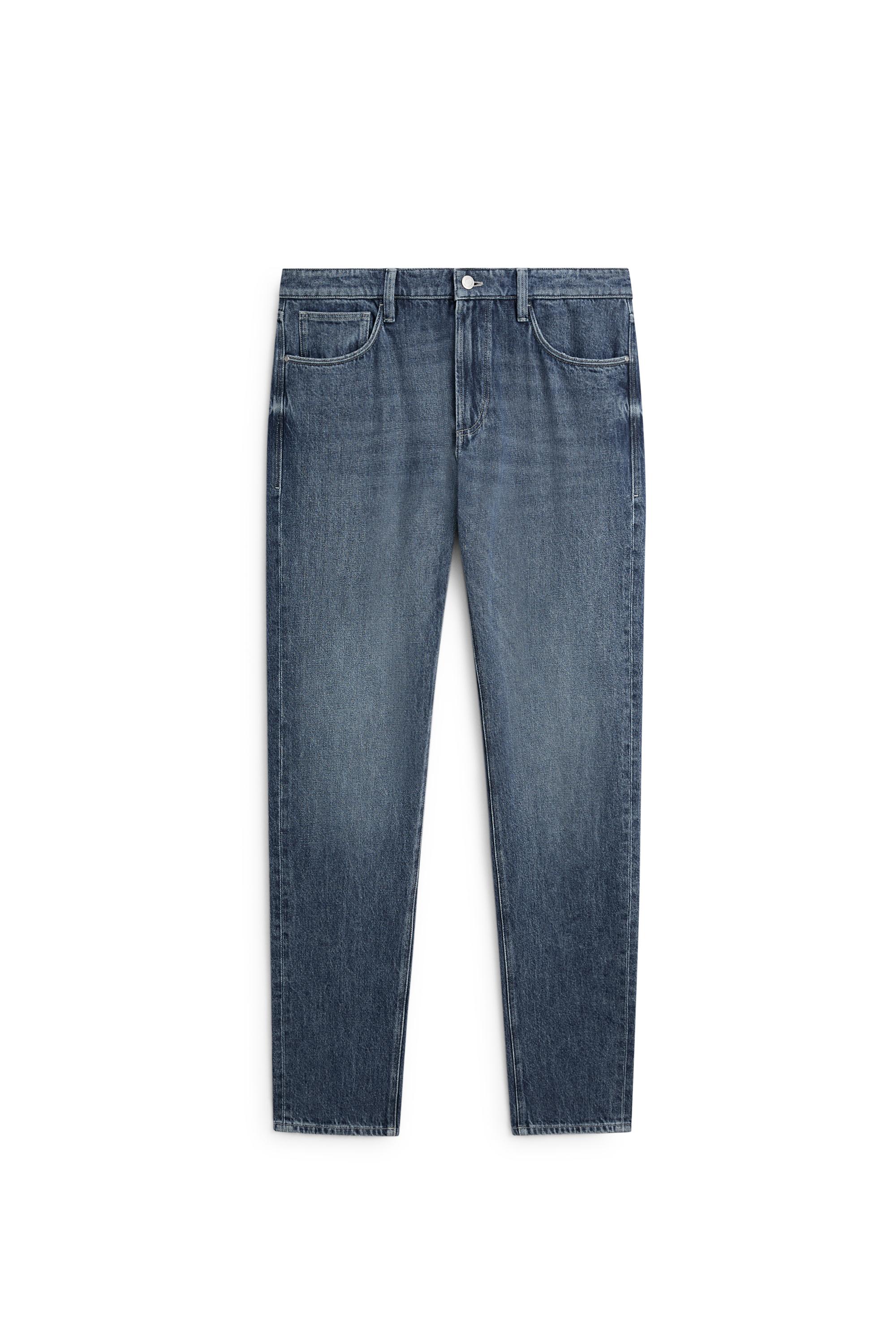 Slim-fit stonewash jeans — INDIGO