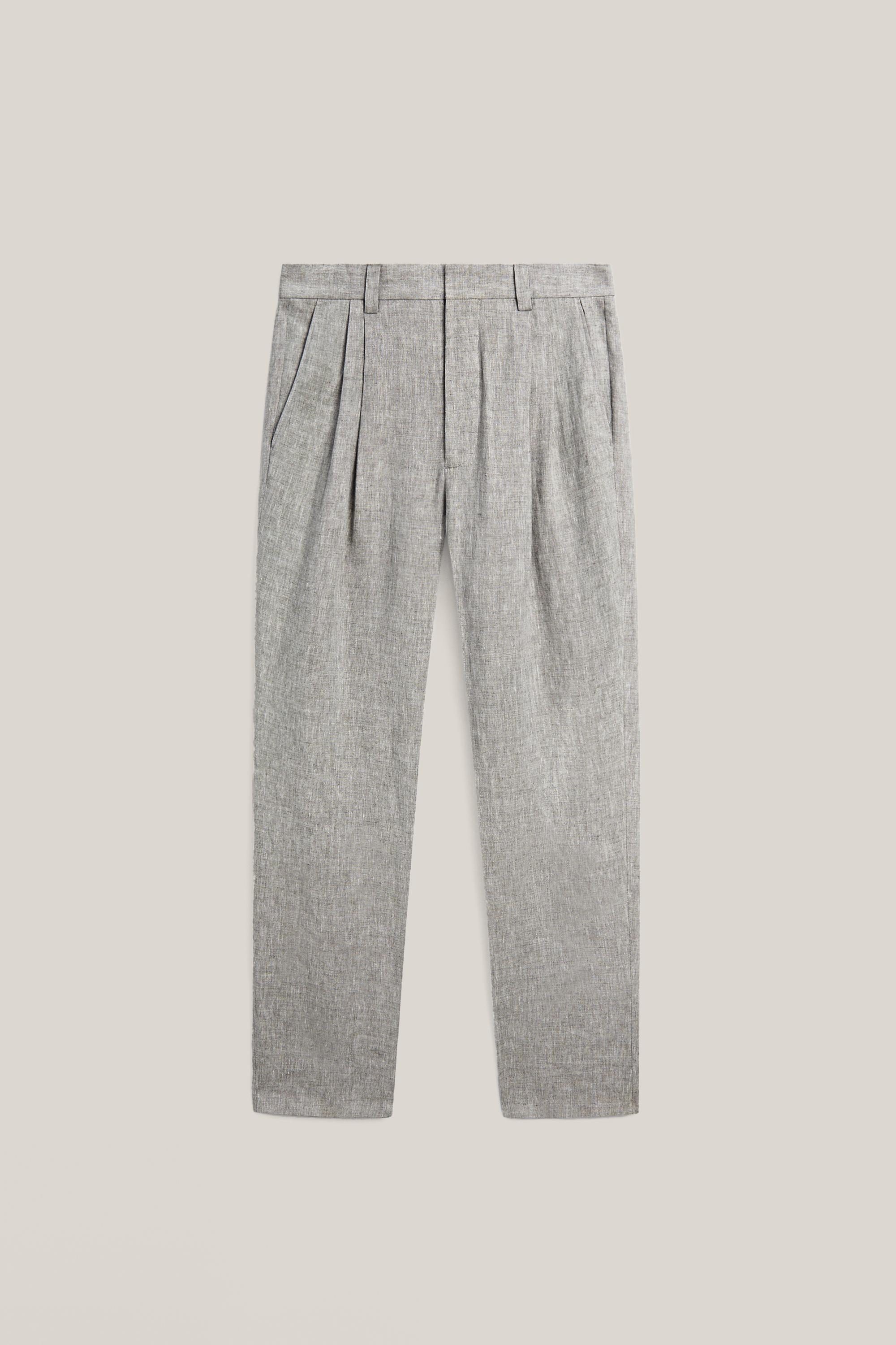 Total look linen trousers - LIMITED EDITION — PEARL GREY
