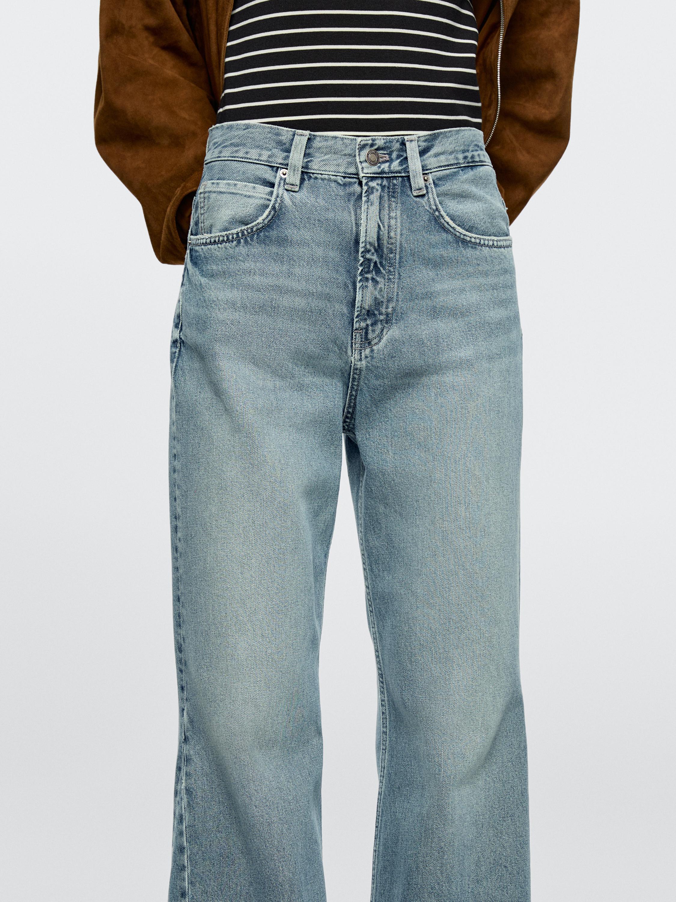 High-waist flare fit jeans — Light Blue