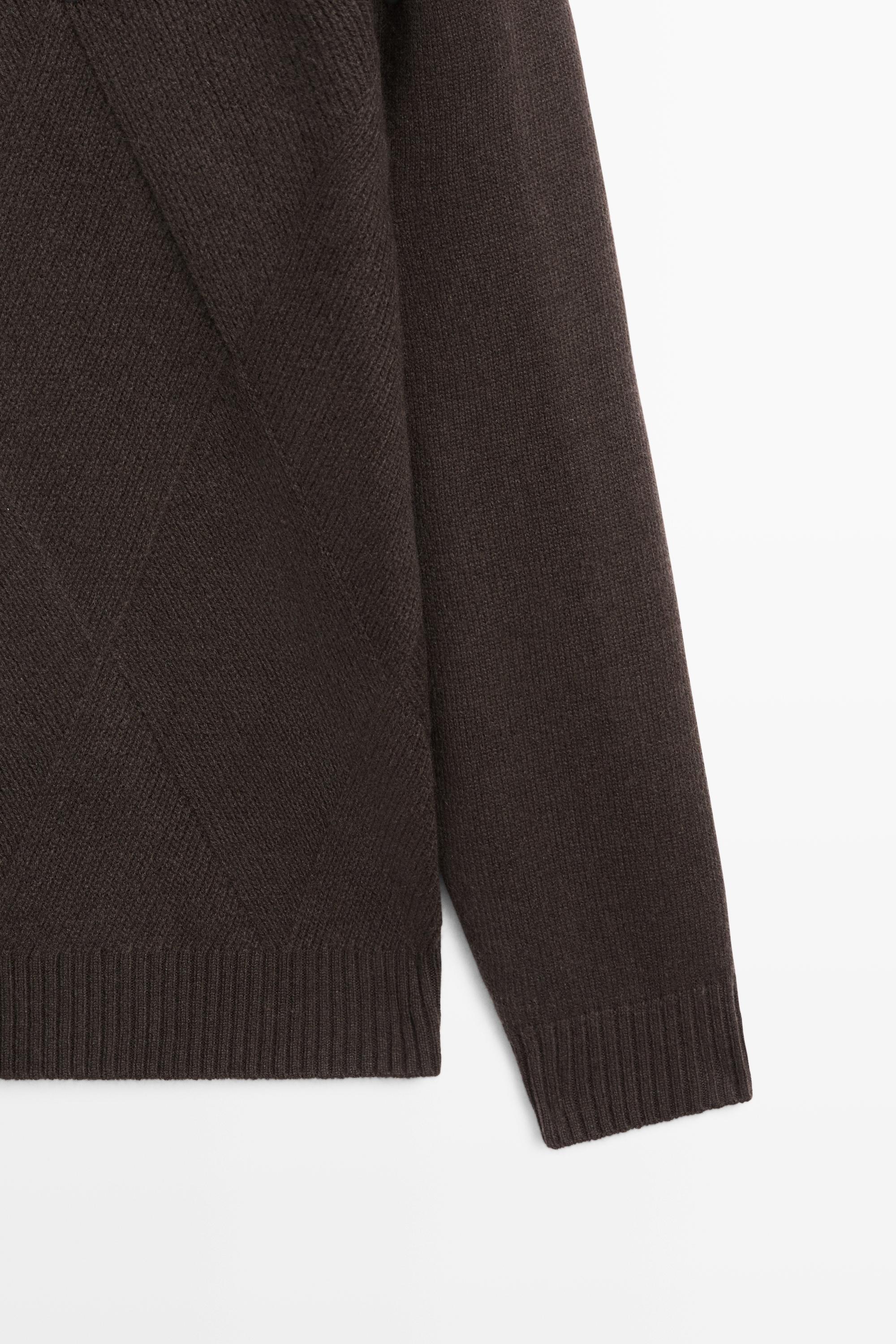 Cashmere and wool blend crew neck sweater — KHAKI GREEN