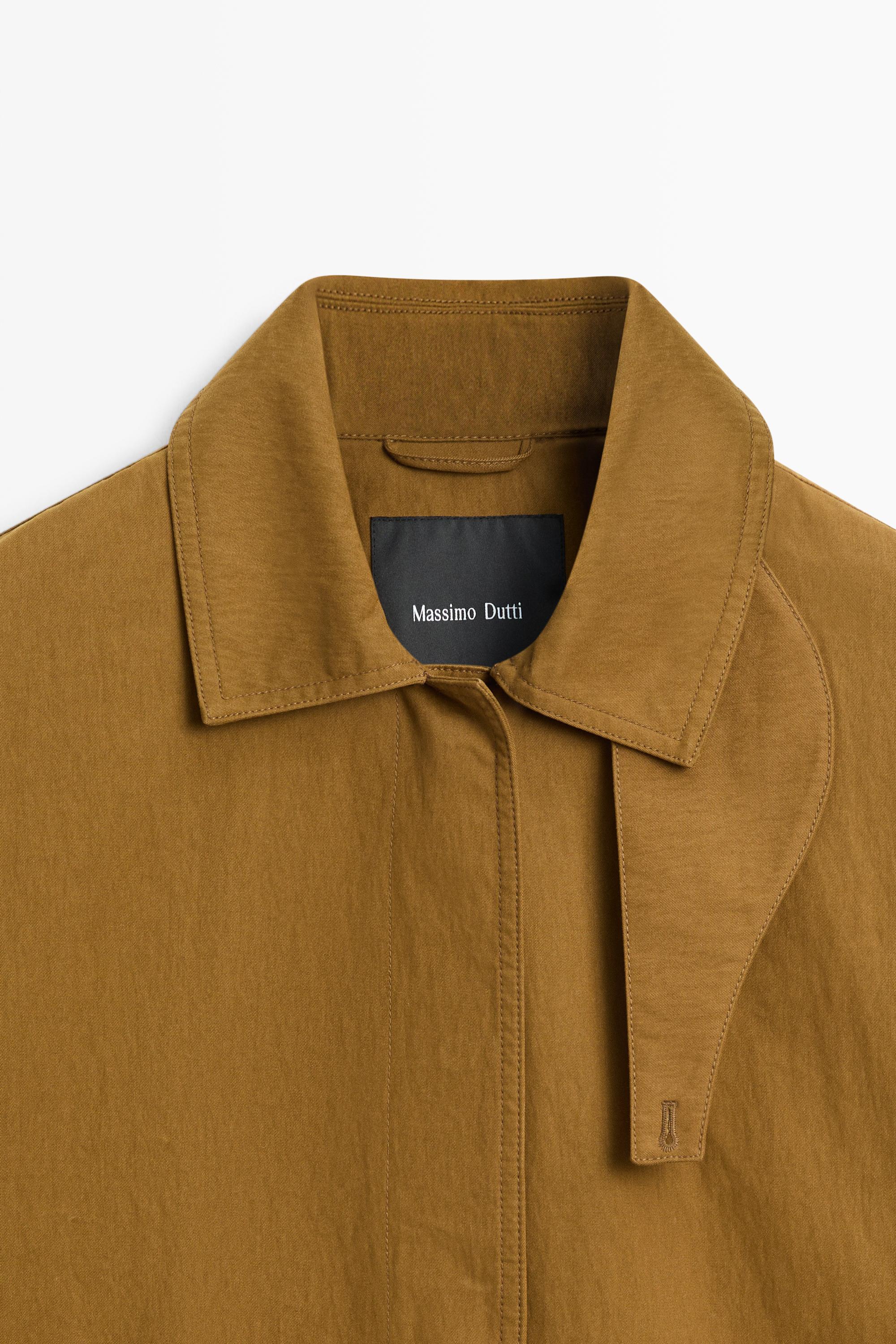 Button-tab cape jacket — 0-013