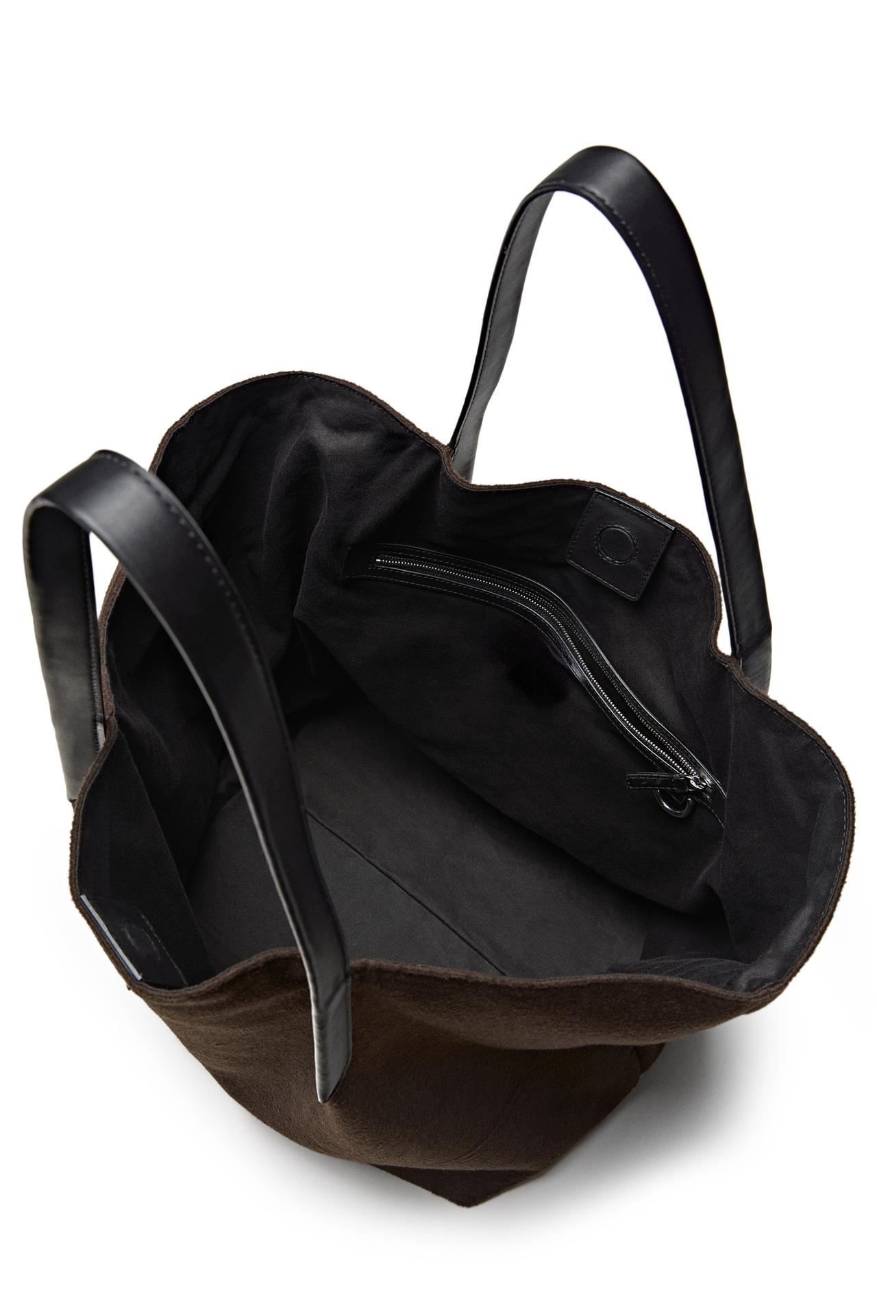 100% wool tote bag - LIMITED EDITION — BROWN