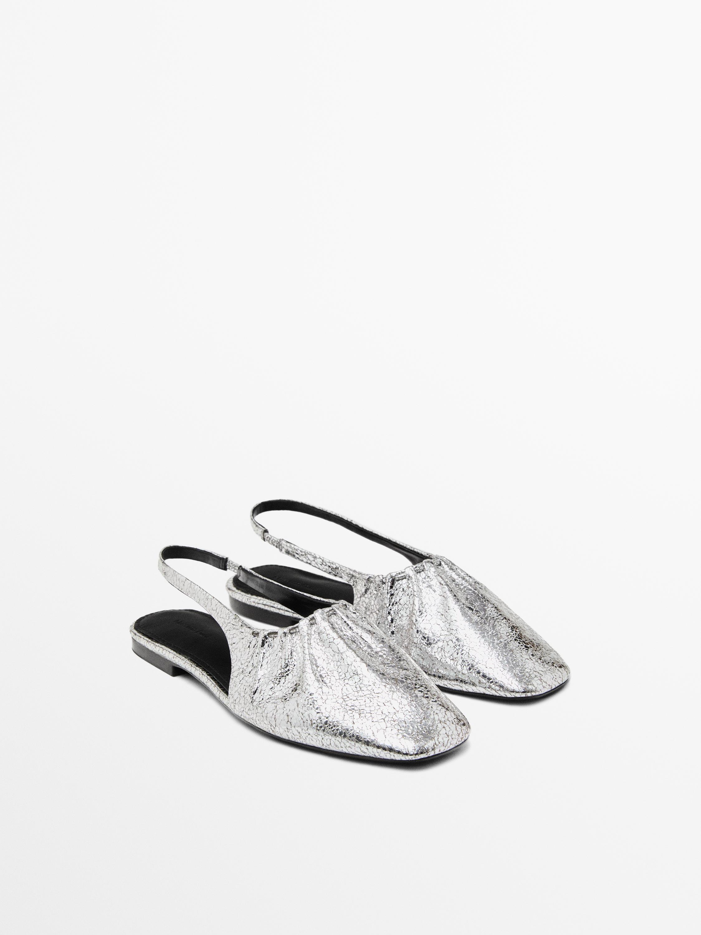 Ballerine slingback metallizzate