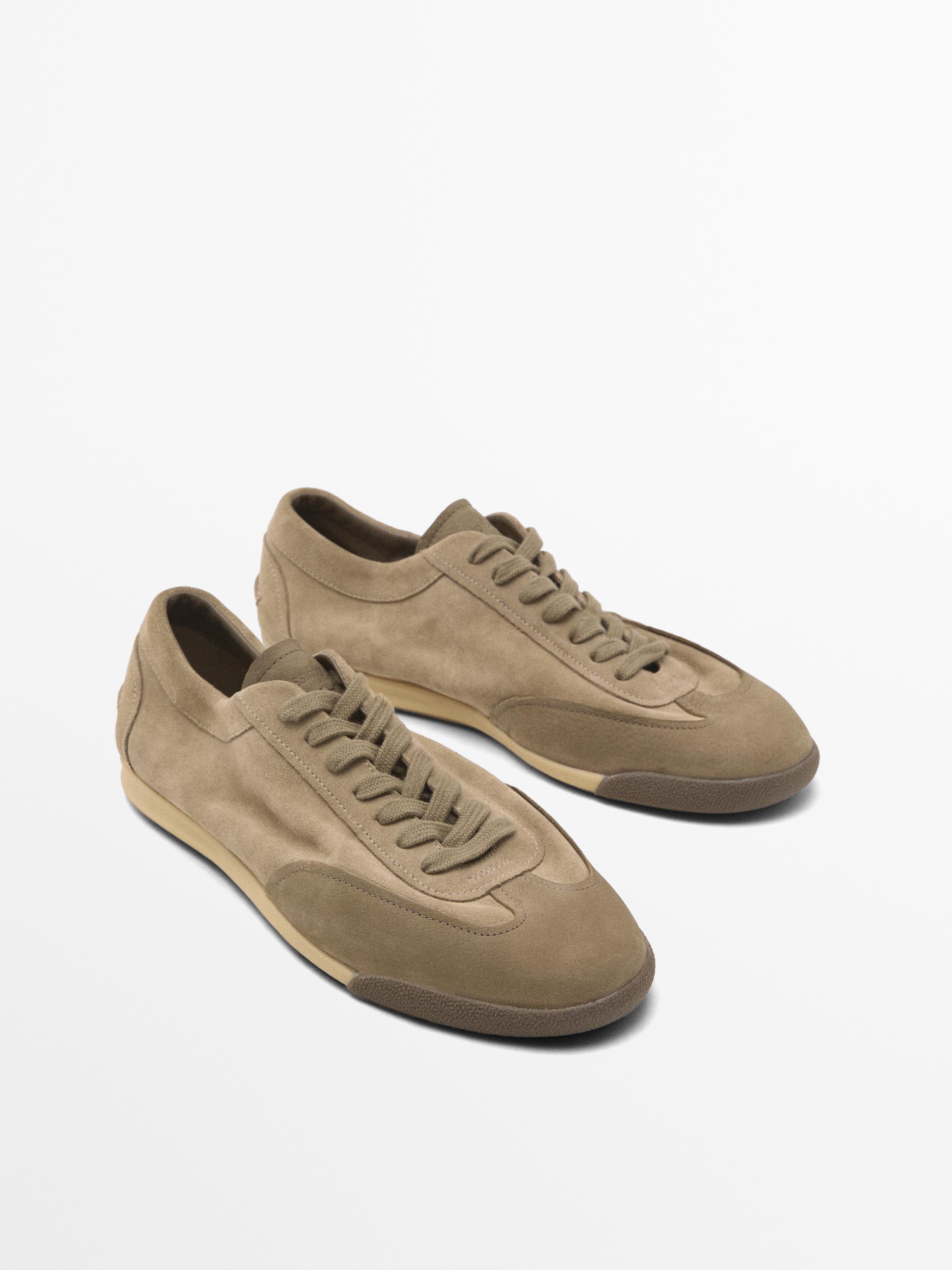 حذاء رياضي جلد مرن