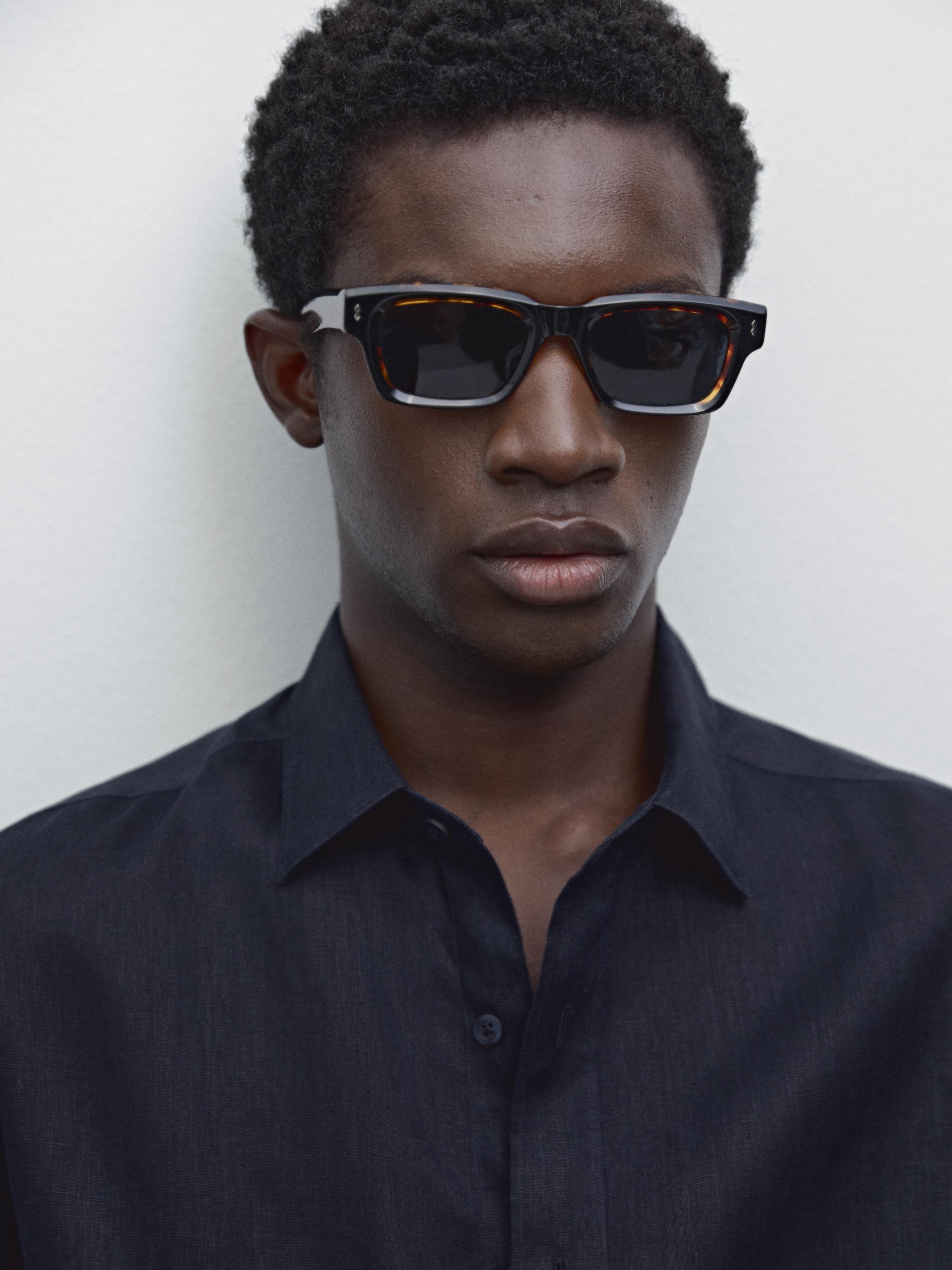 Camisa slim fit 100% lino