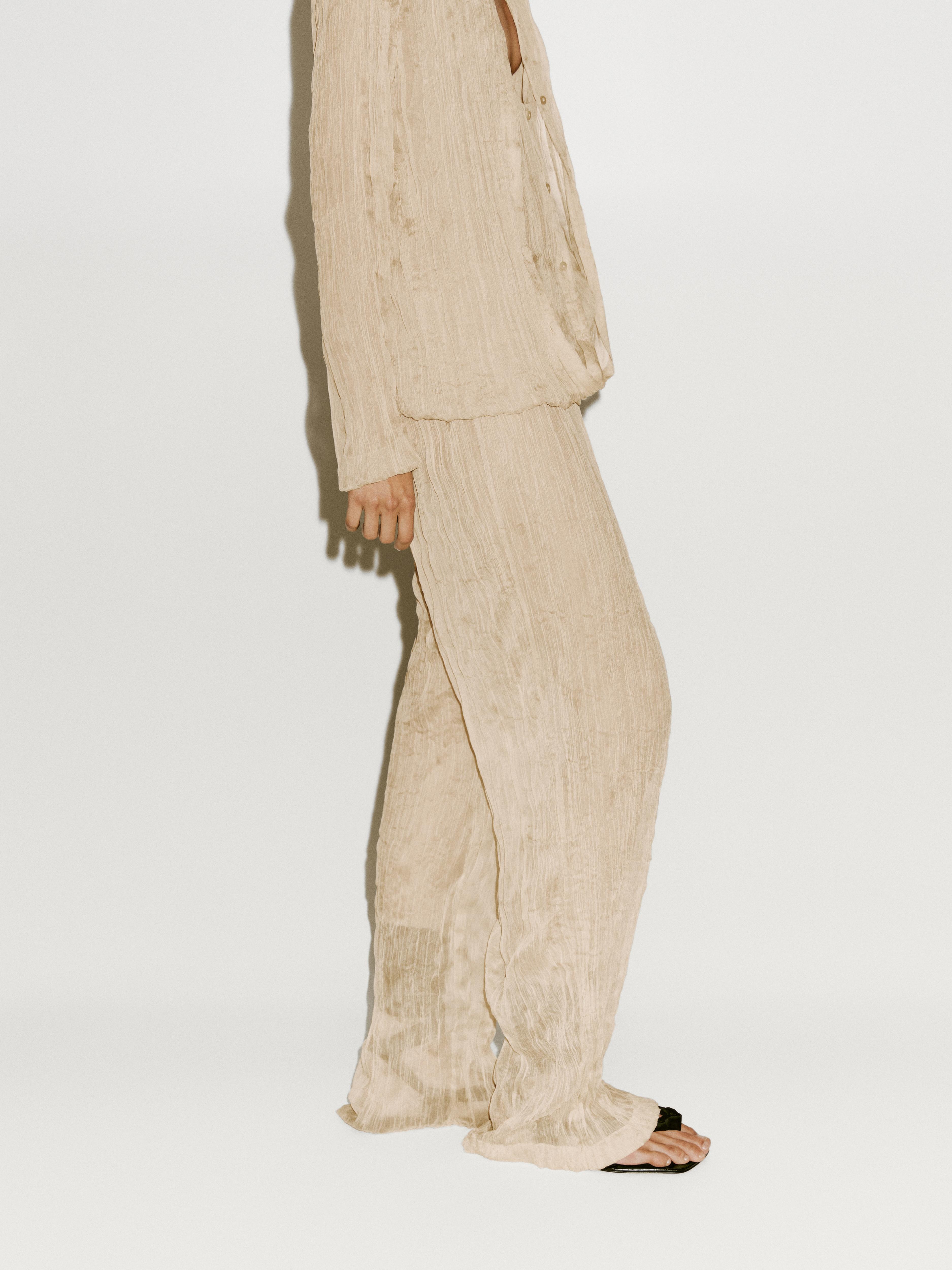 Pantalón fluido plisado - Limited edition
