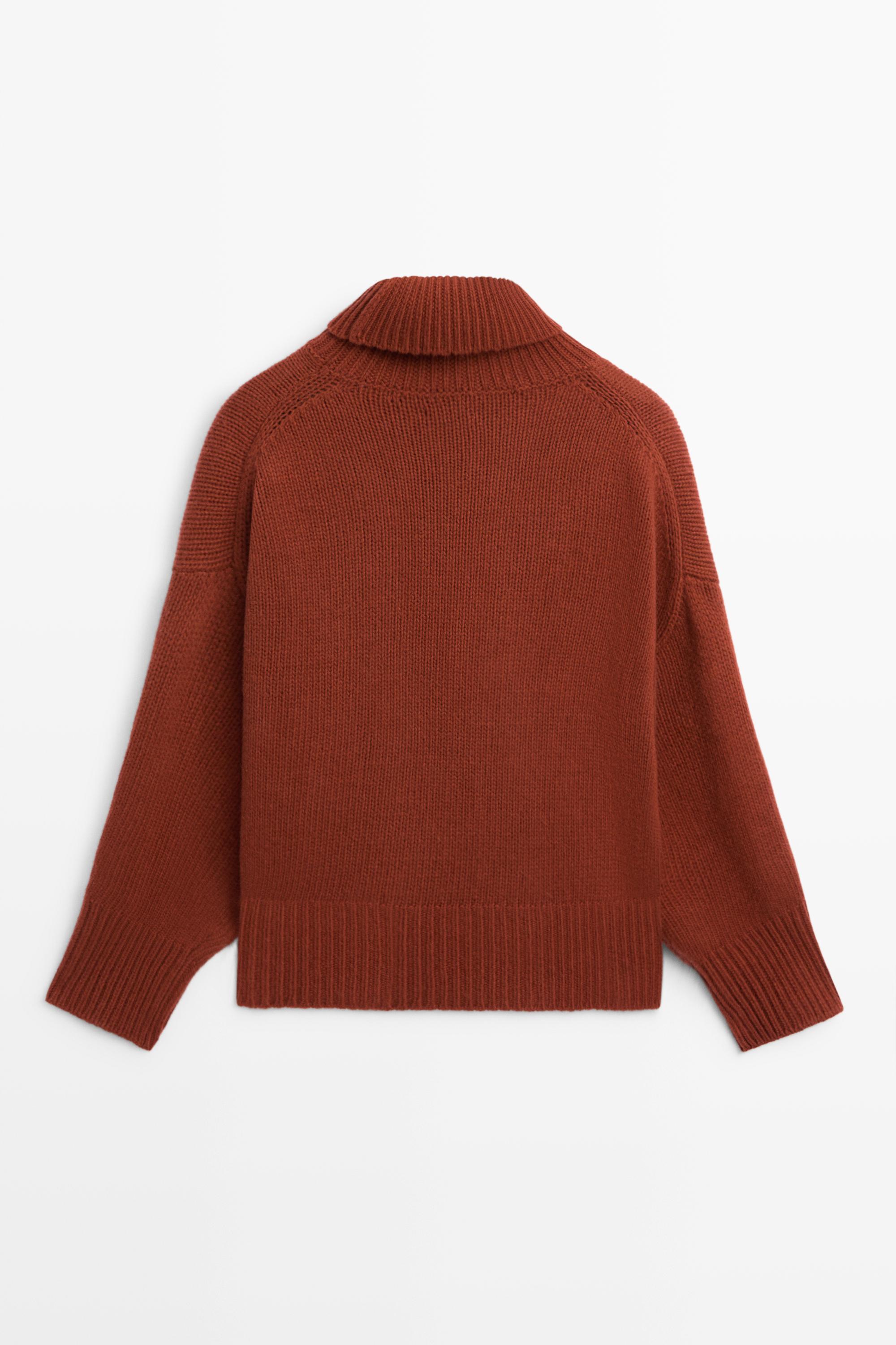 100% wool oversize knit sweater - thumbnail 6