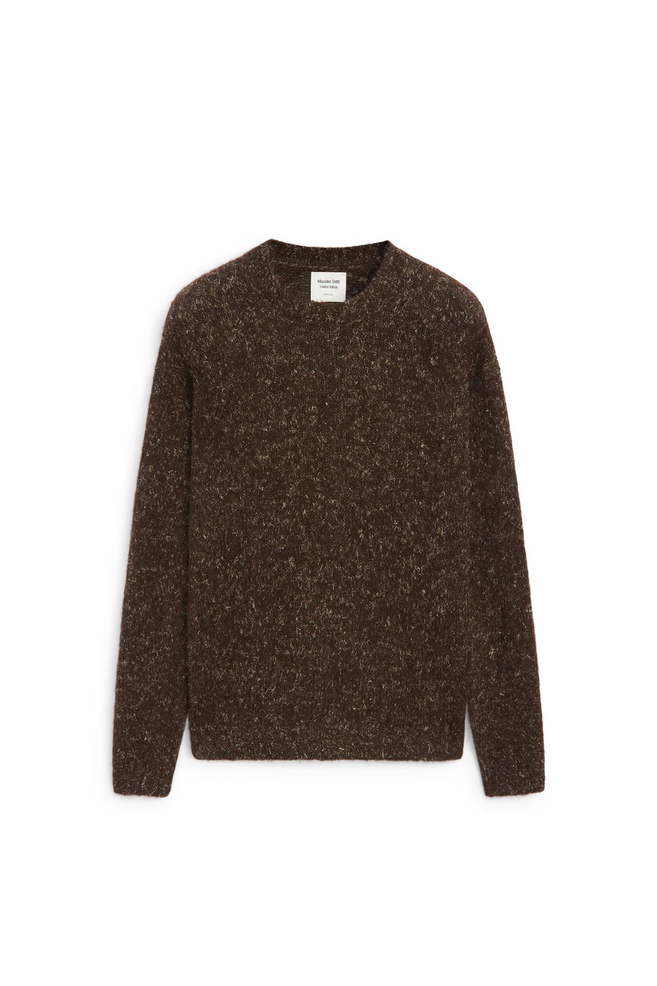Flecked knit sweater - LIMITED EDITION — BROWN