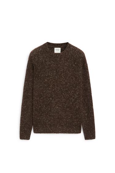 Flecked knit sweater - LIMITED EDITION — BROWN 5