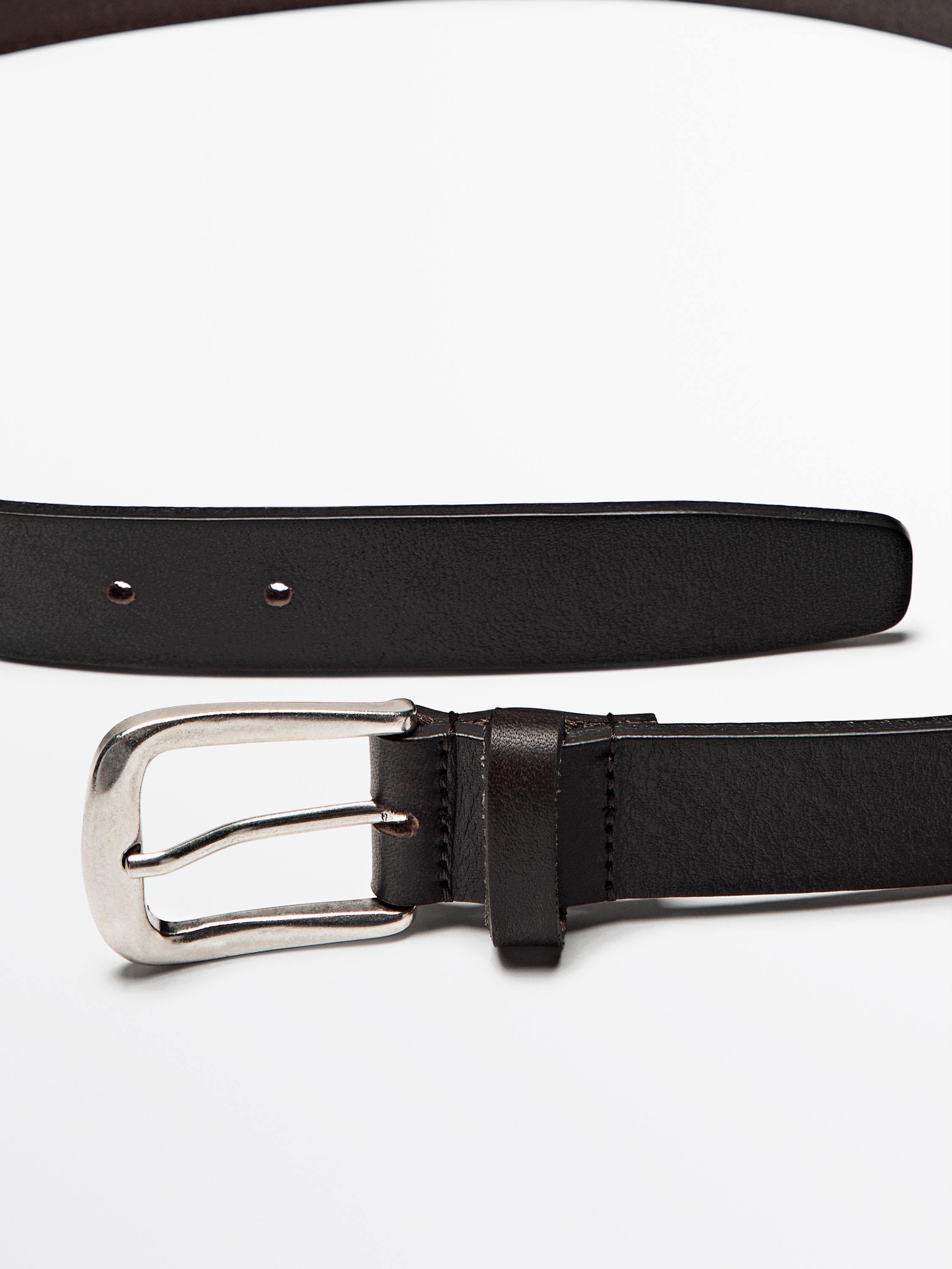 Soft nappa leather belt