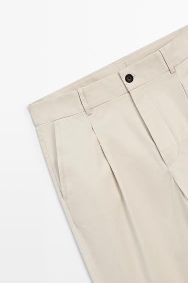 Flowing pants with darts — BEIGE 7