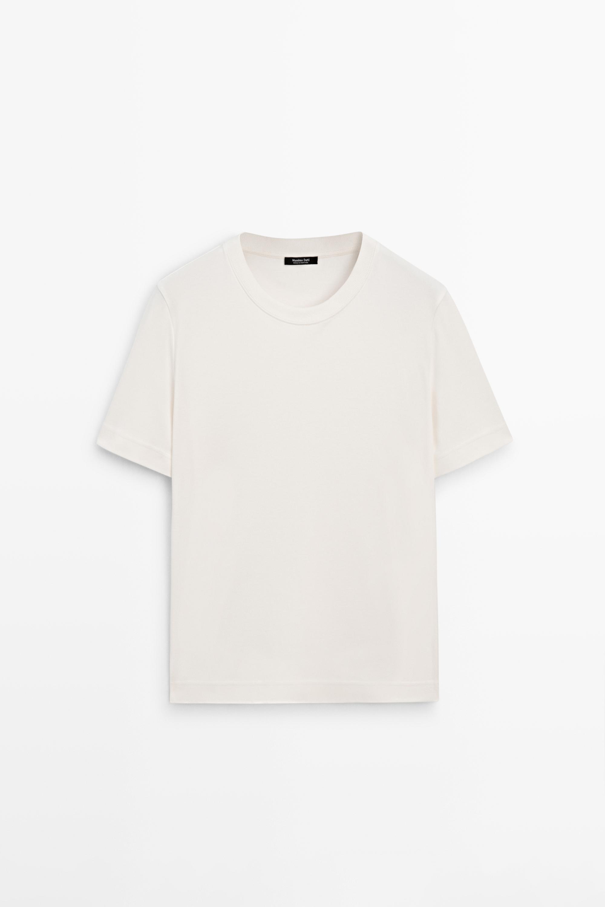 Short sleeve interlock T-shirt — CREAM