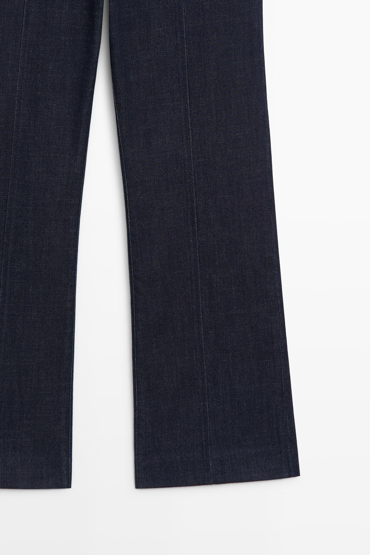 Flare-fit jeans with pocket detail — DARK BLUE