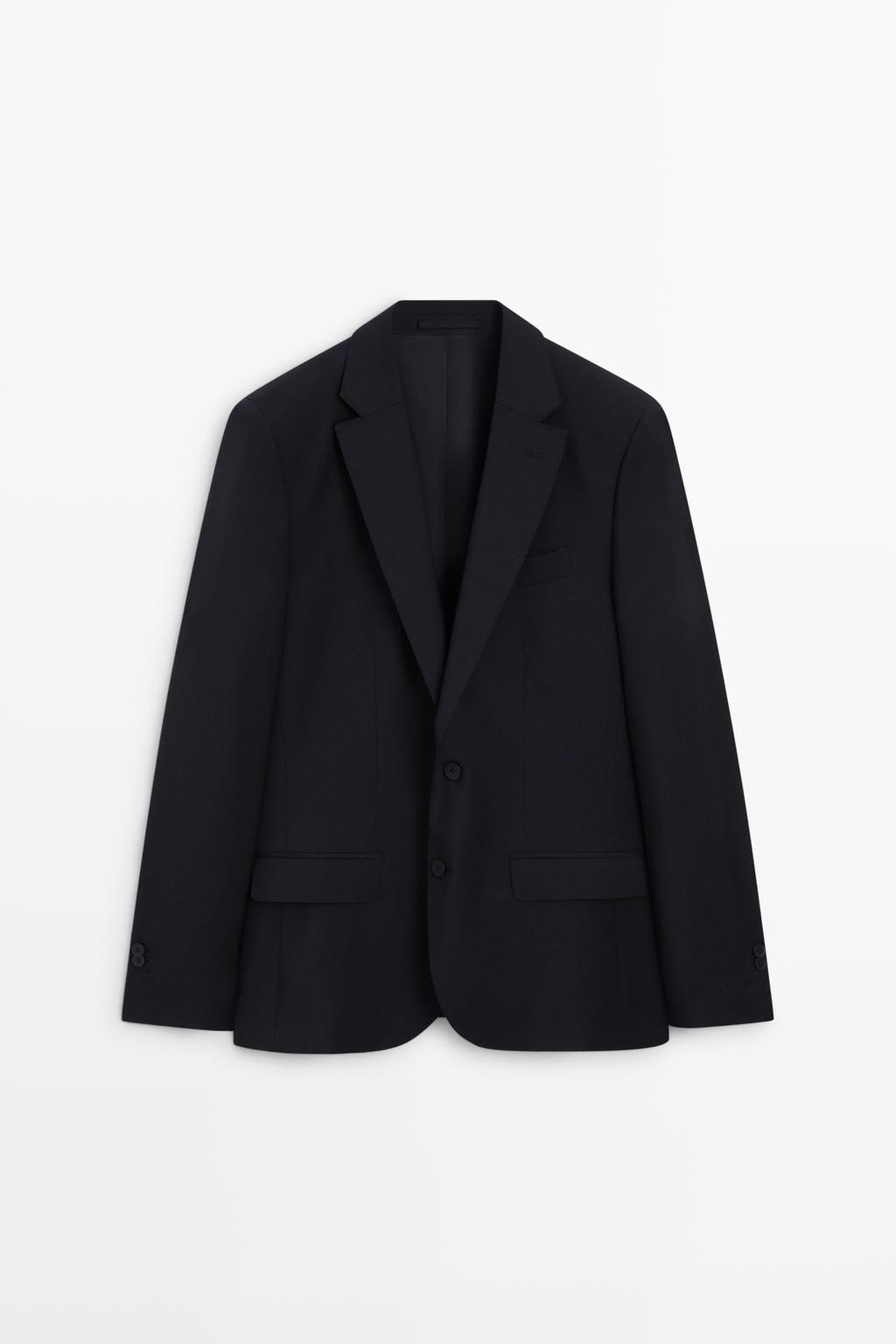100% wool suit blazer