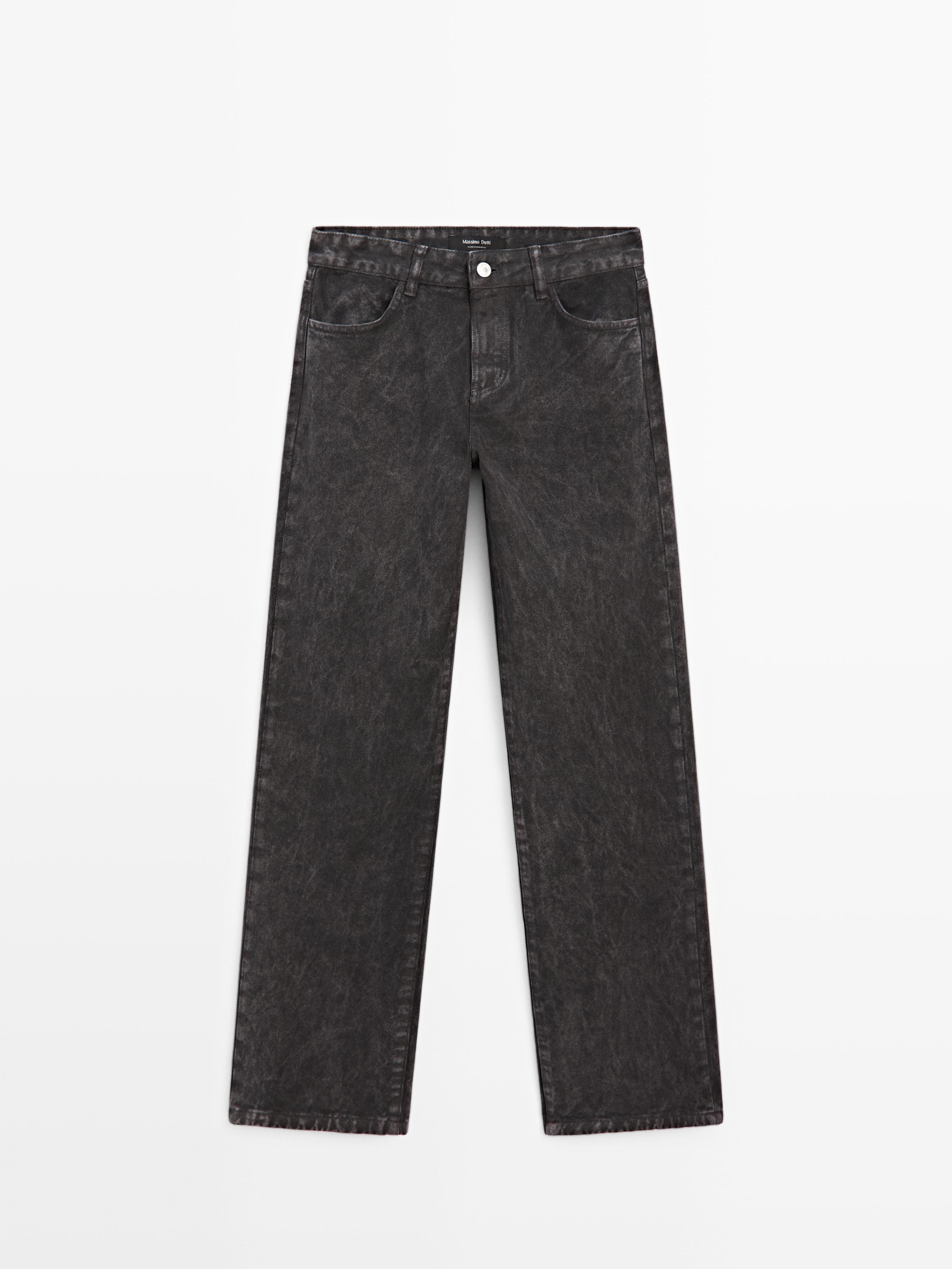 Regular-Fit-Jeans mit halbhohem Bund