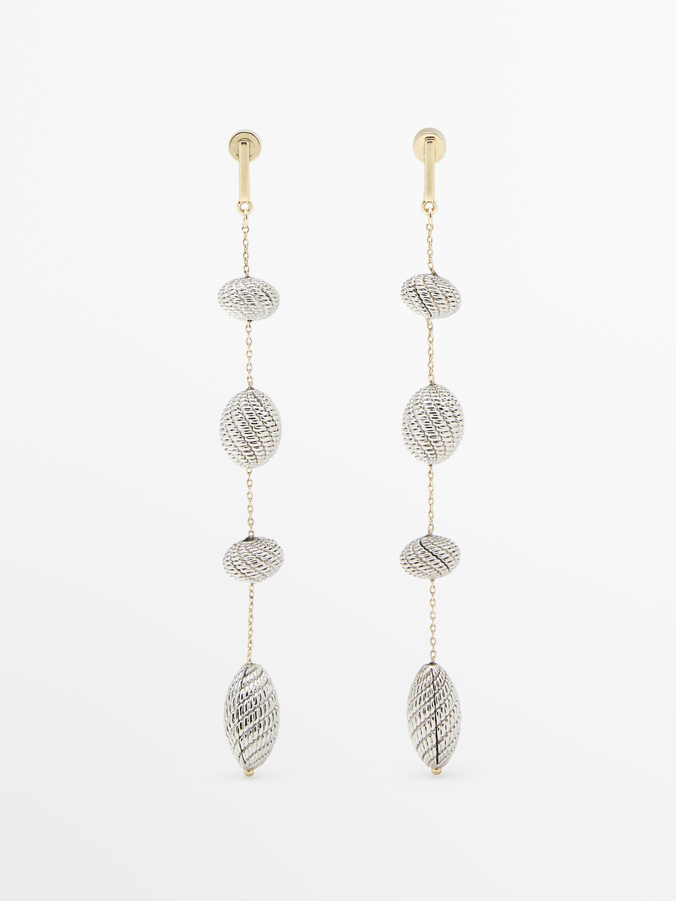 Pendientes largos piezas textura