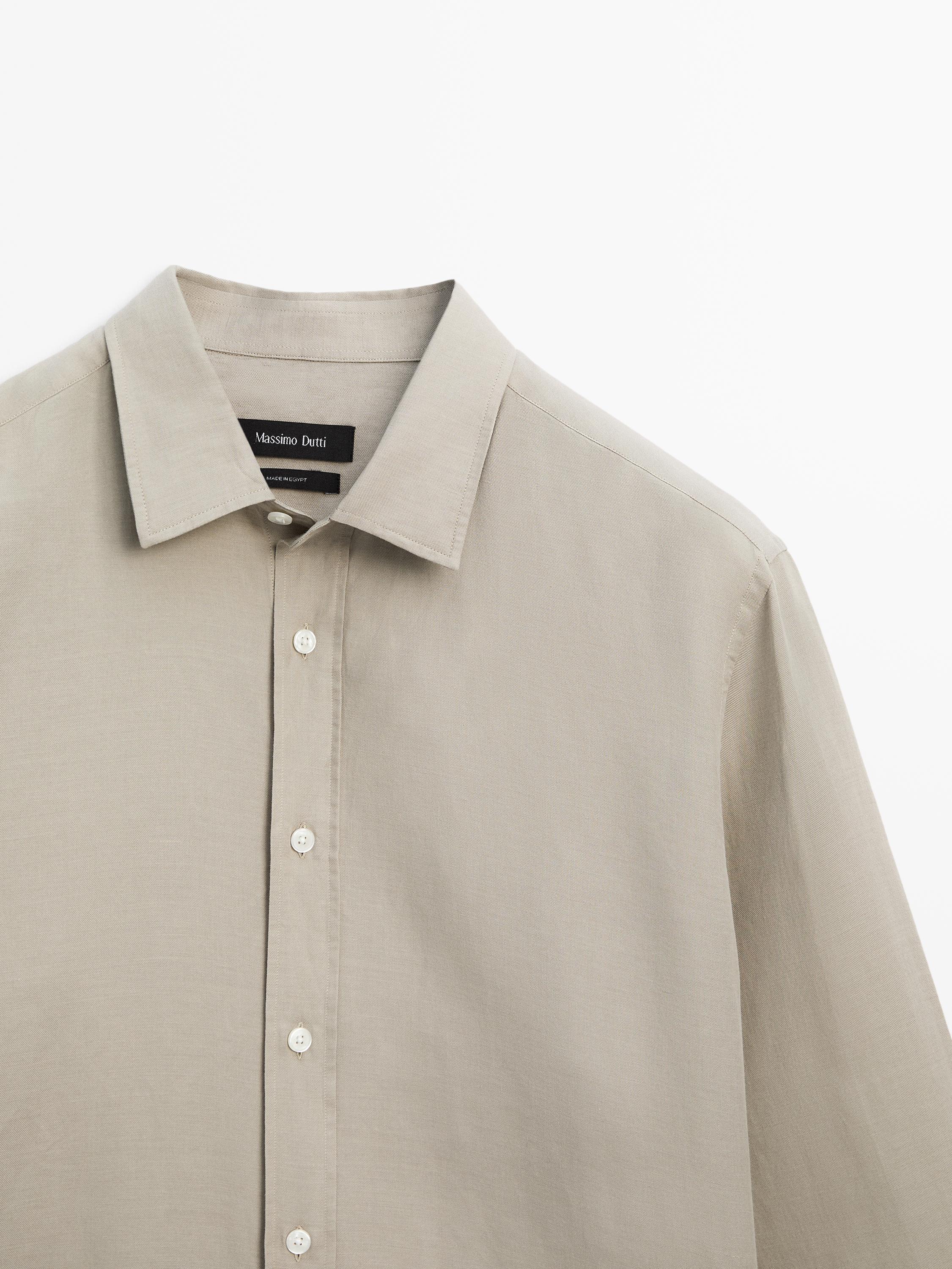 Hemd aus Baumwollmischgewebe im Regular Fit