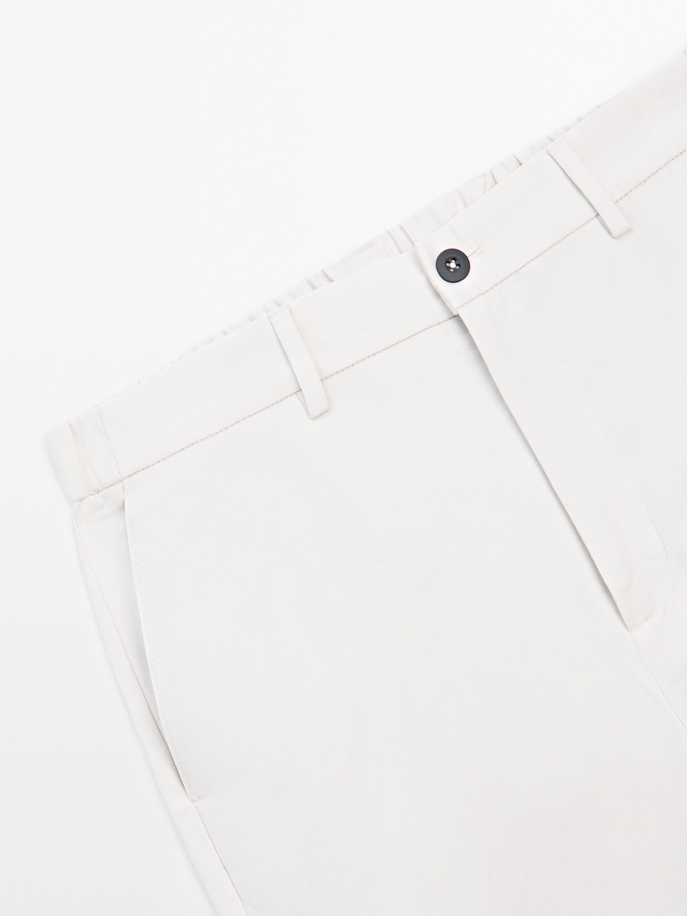 Cotton blend jogger fit trousers