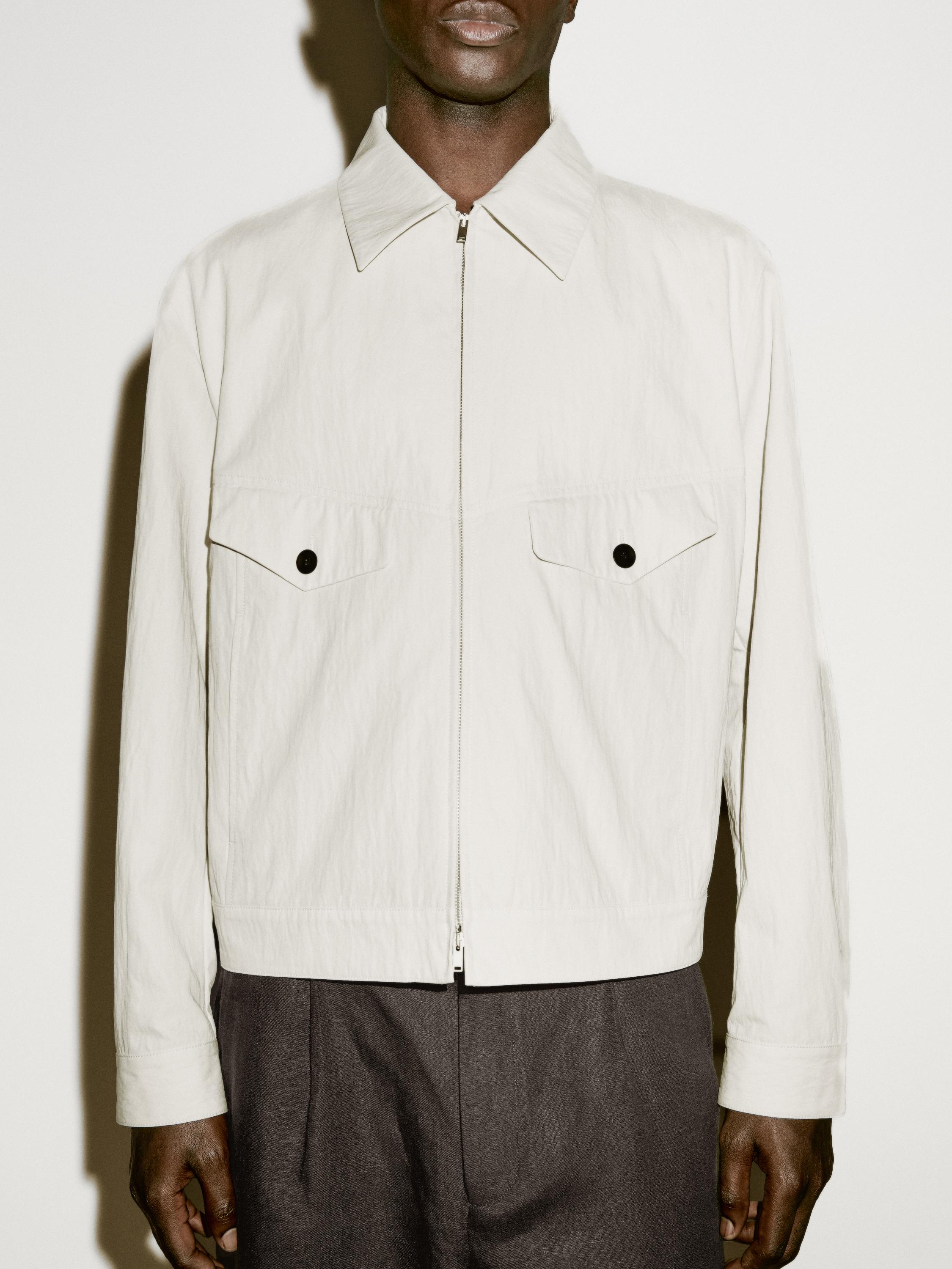 Cotton blend crepe jacket - Limited Edition