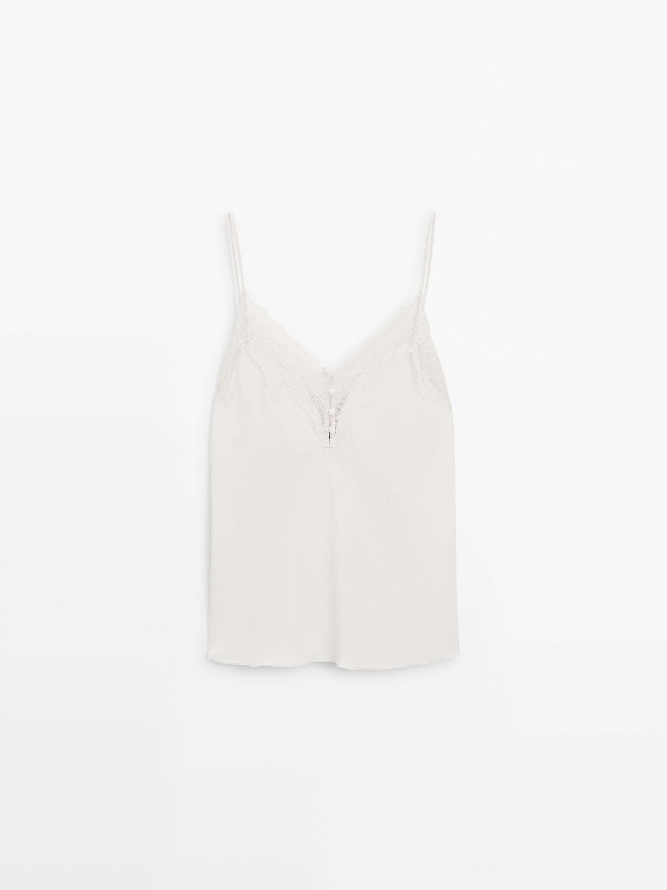 Camisole top with buttons
