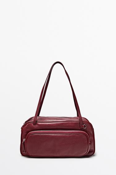 Medium Nappa leather bowling bag — Red 2