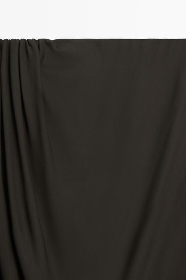 Draped midi skirt - LIMITED EDITION — BROWN 9