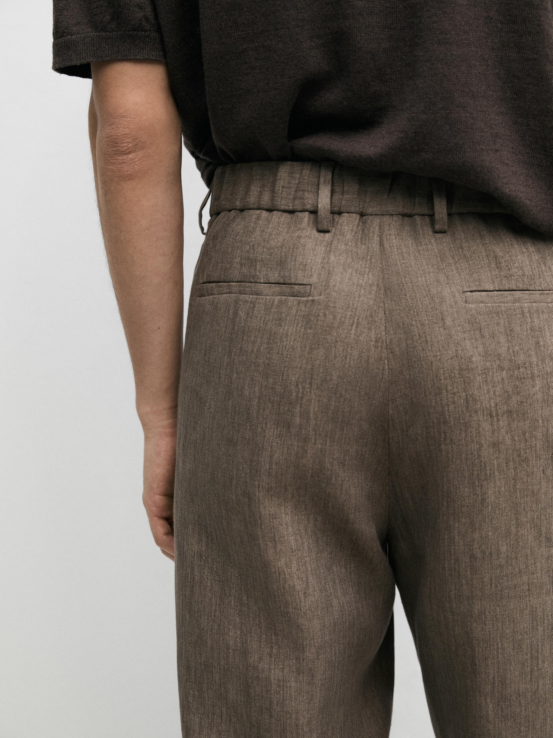 Linen suit trousers — OCHRE