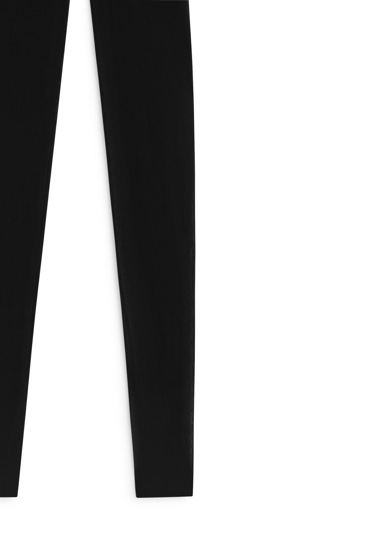 100% silk legging pants - LIMITED EDITION — BLACK