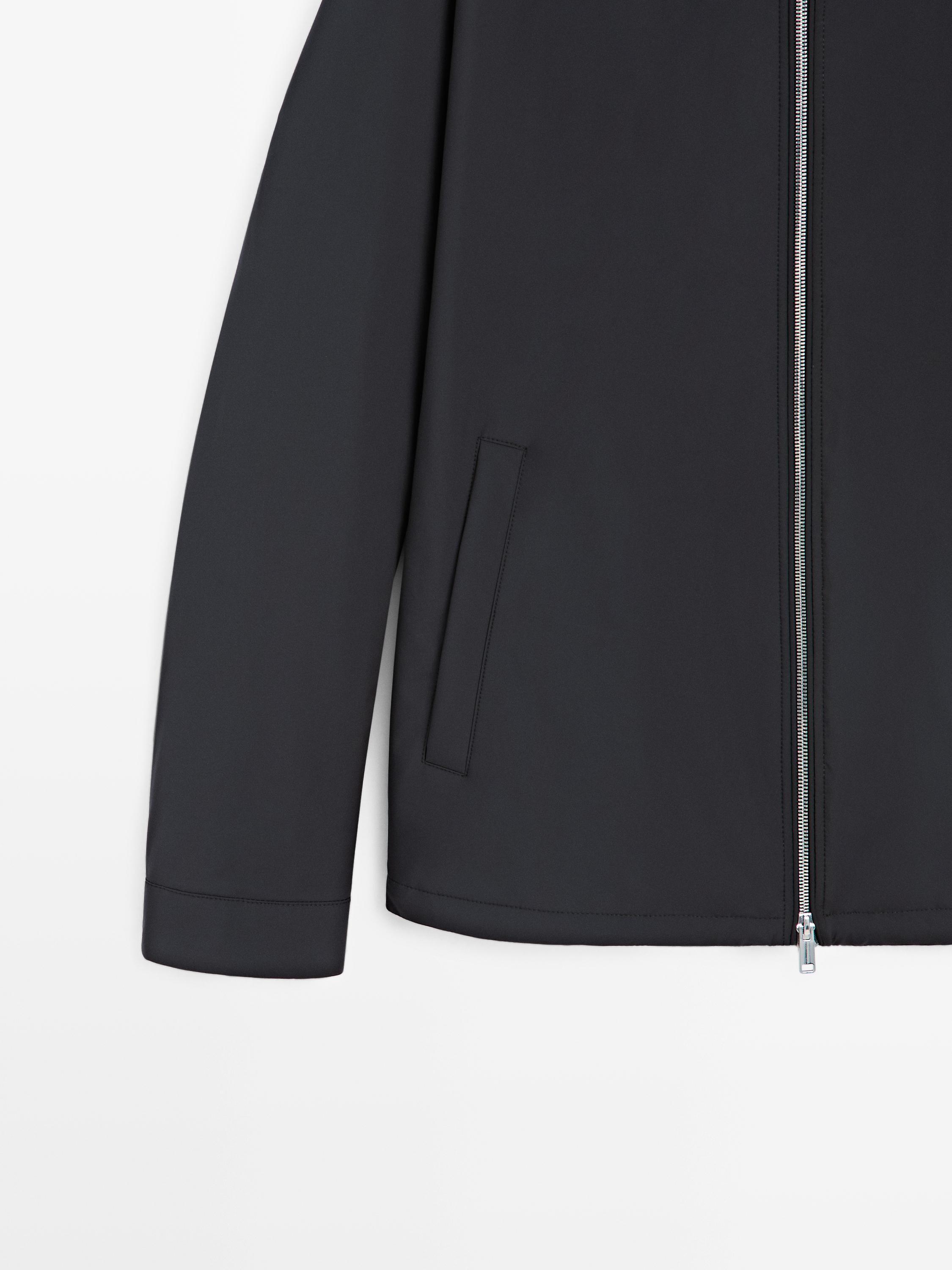 Two-way stretch fabric jacket — DARK NAVY