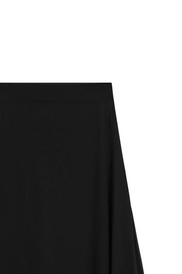 Semi-sheer asymmetric midi skirt - LIMITED EDITION — BLACK 6