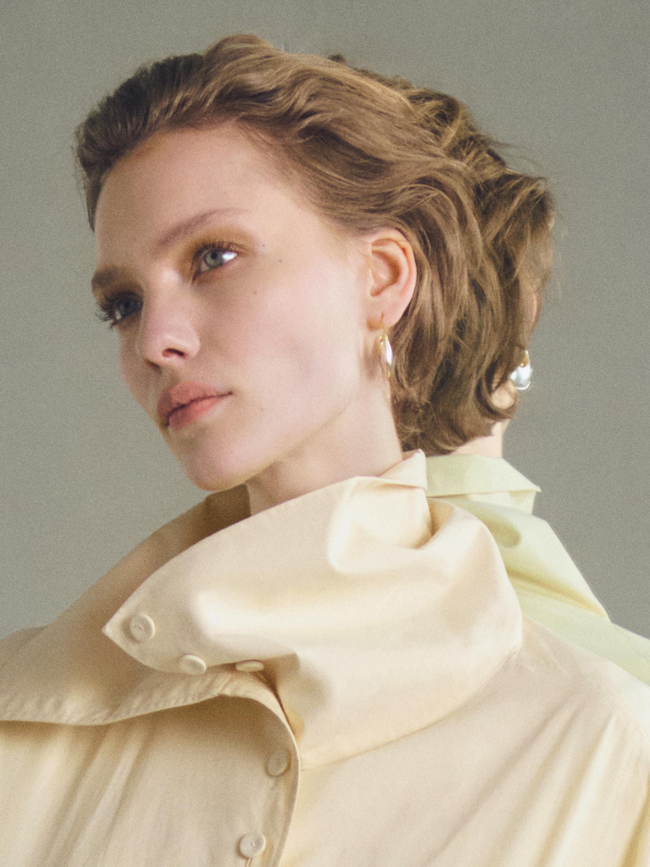 鈕扣細節棉質外套