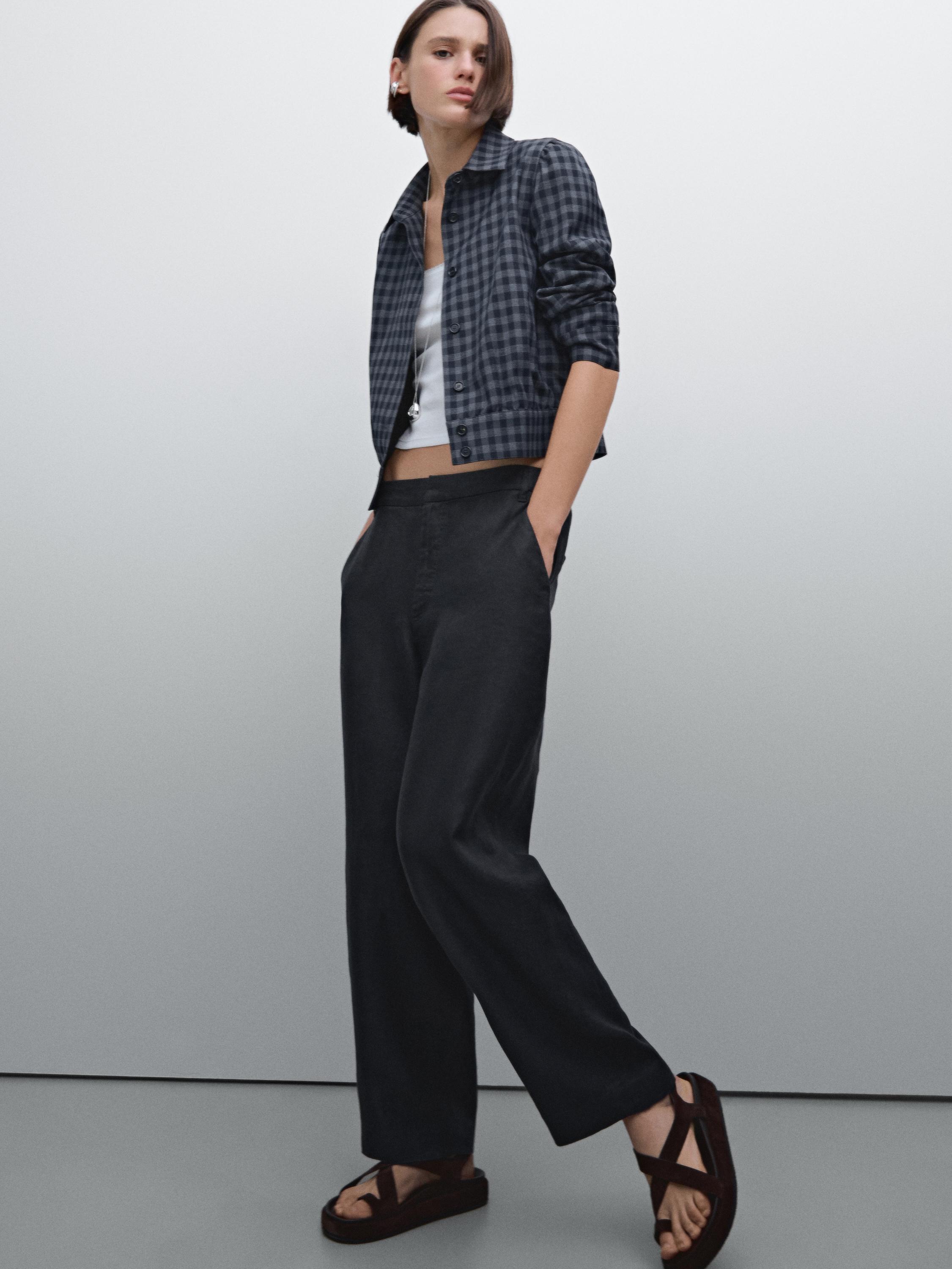 Pantalon fluide 100 % lin