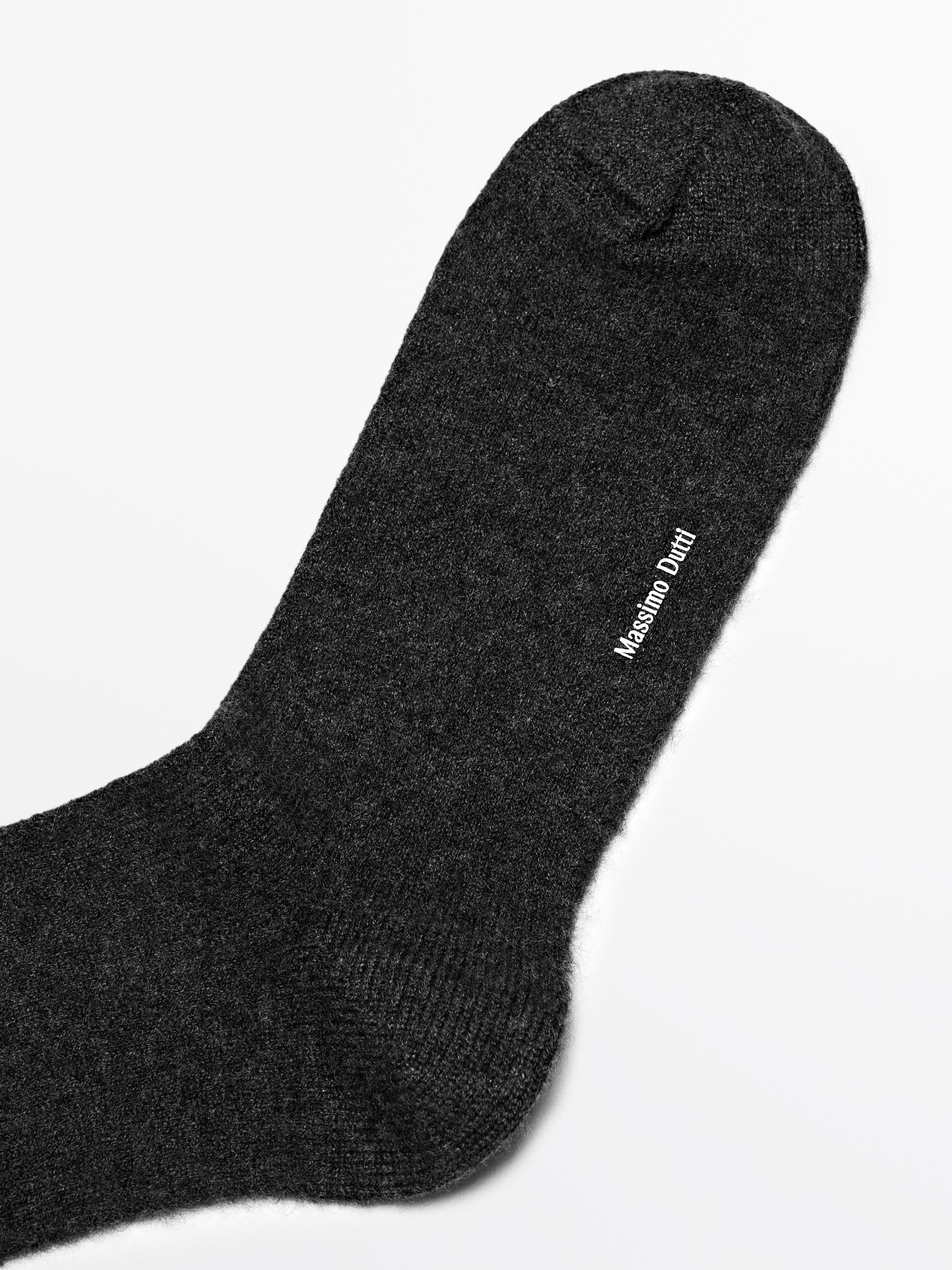 Cashmere blend knit socks