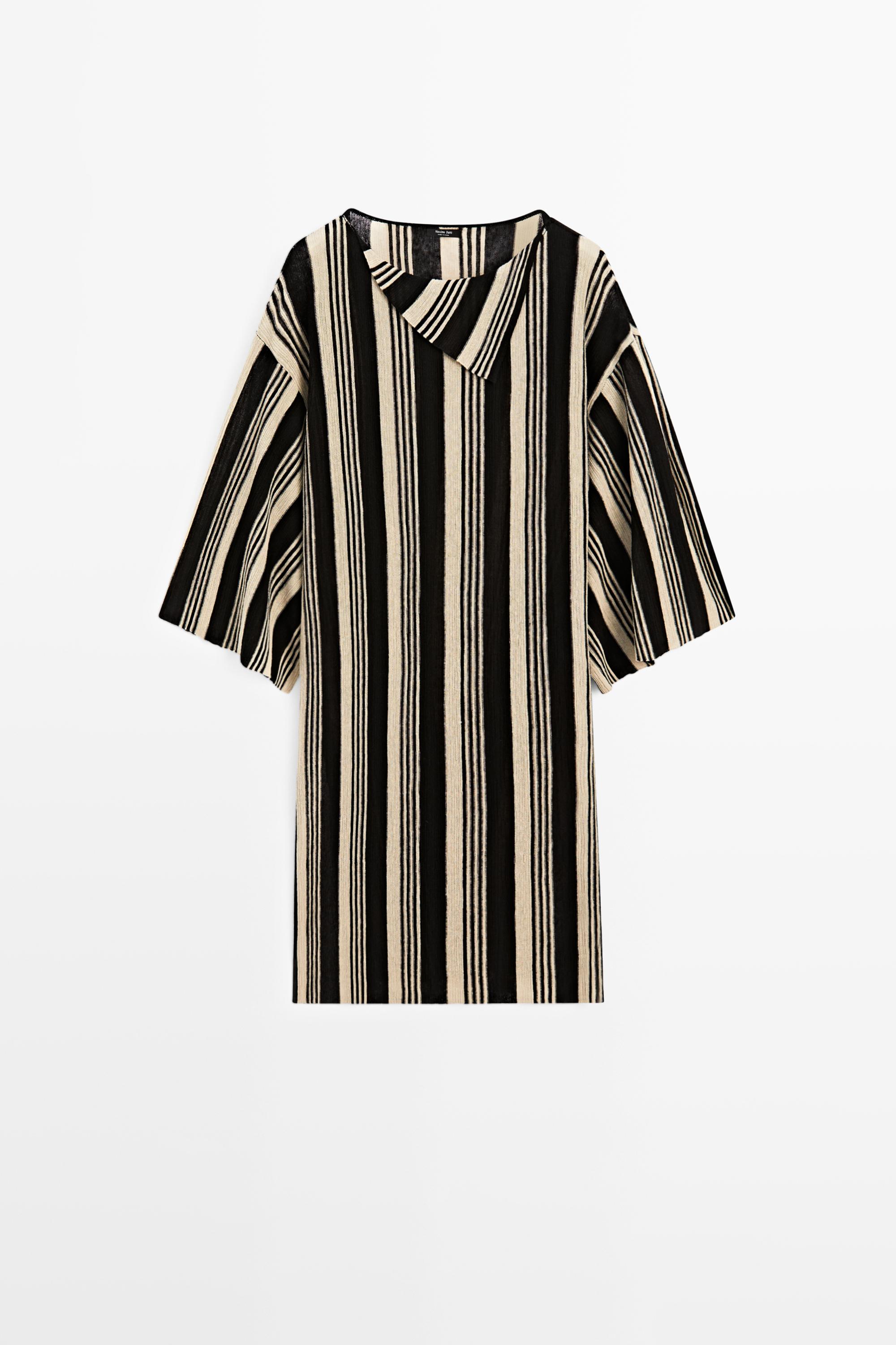 Maglia caftano a righe