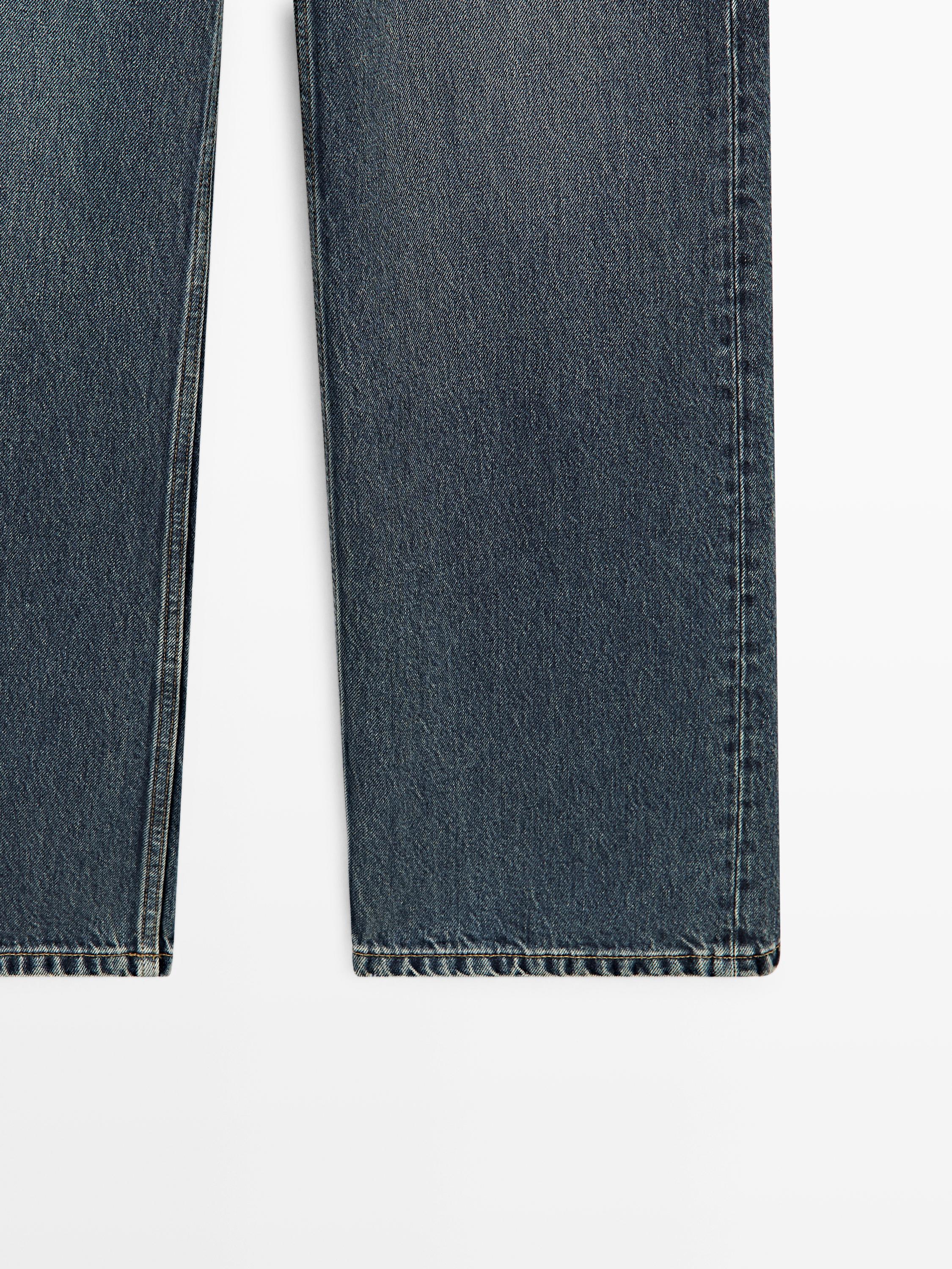 High-waist wide-leg jeans — MEDIUM BLUE