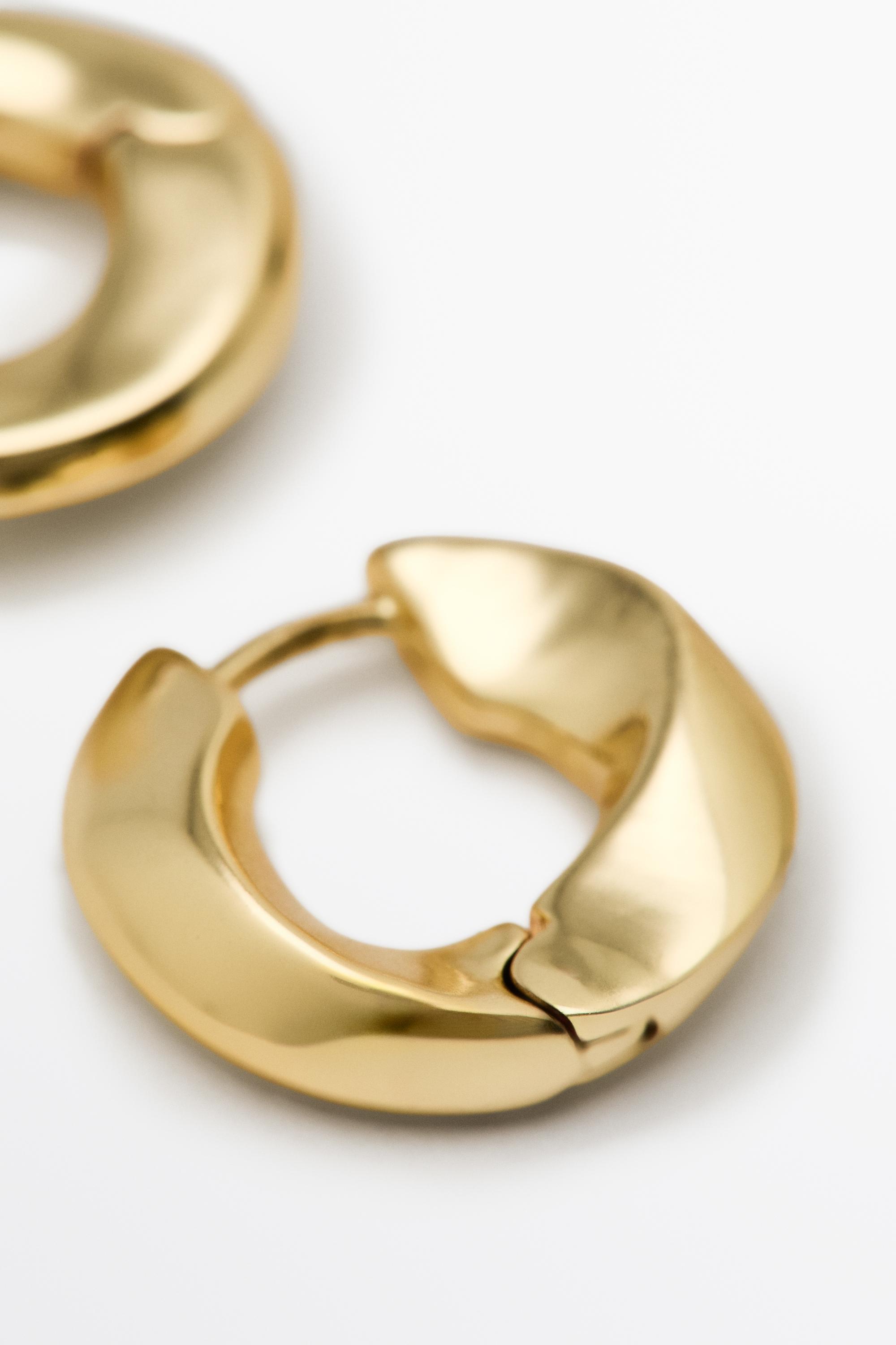 Mini hoop earrings — GOLDEN