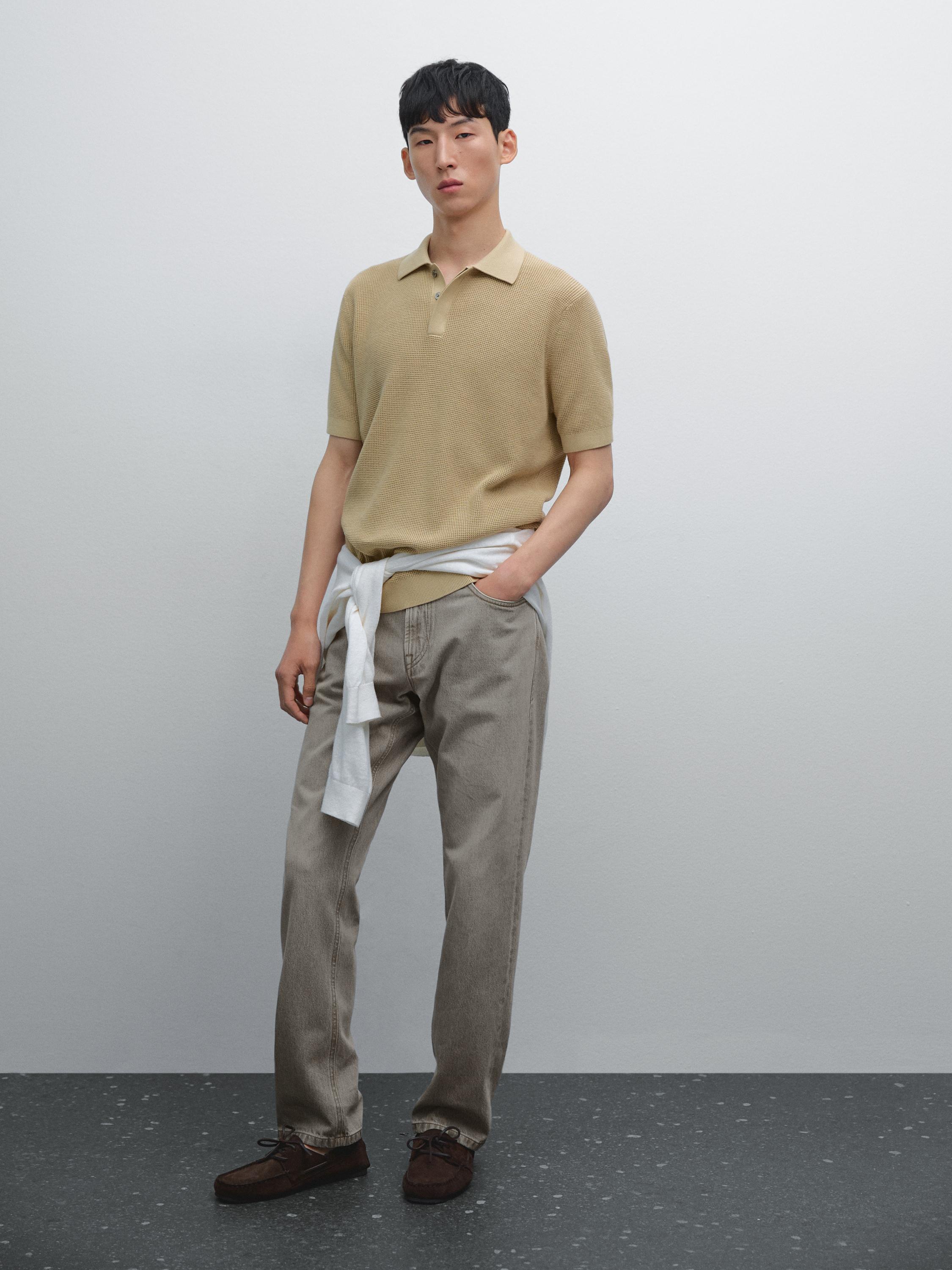 Polo punto estructura algodón