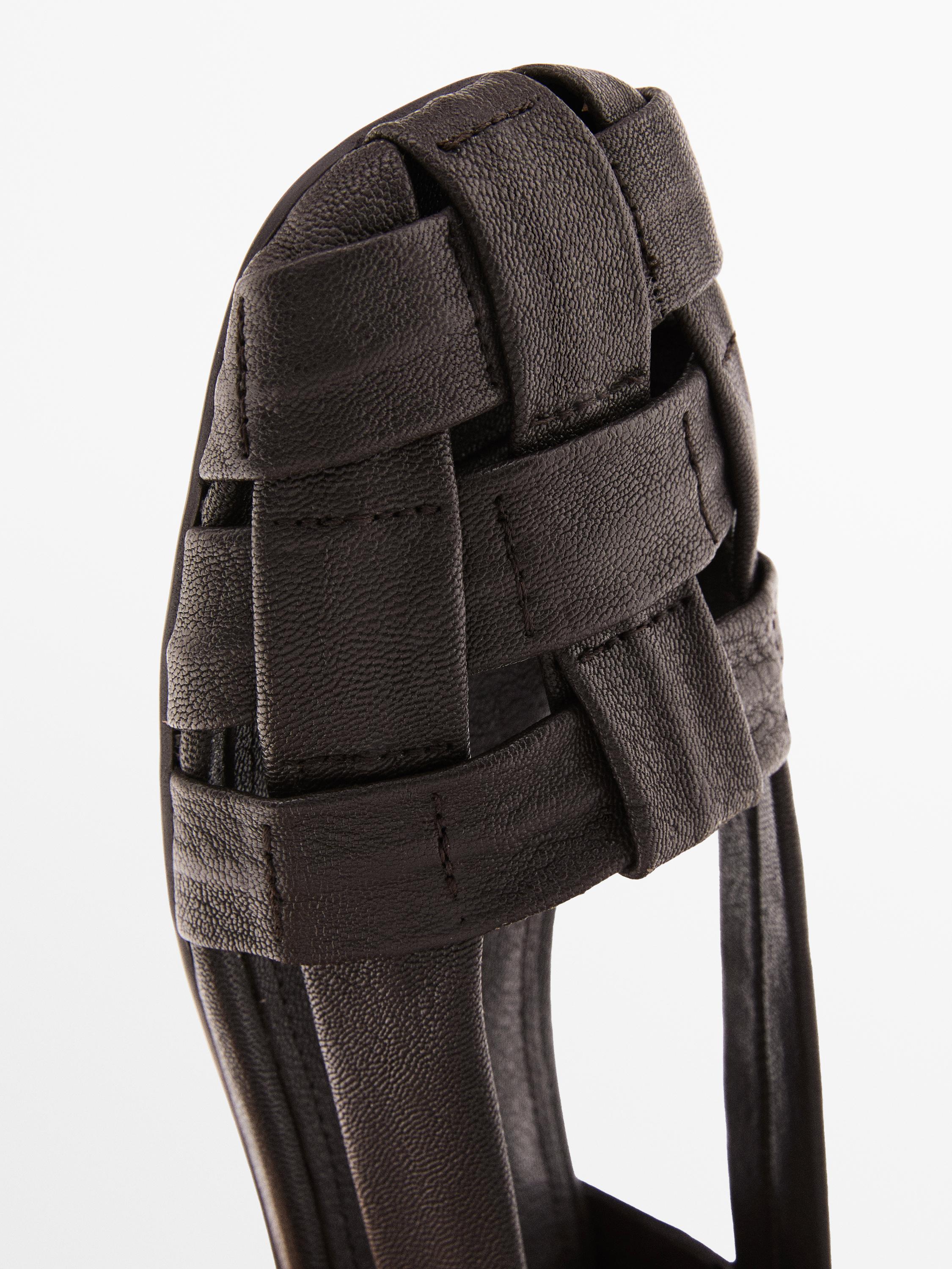 Sandali soft in pelle