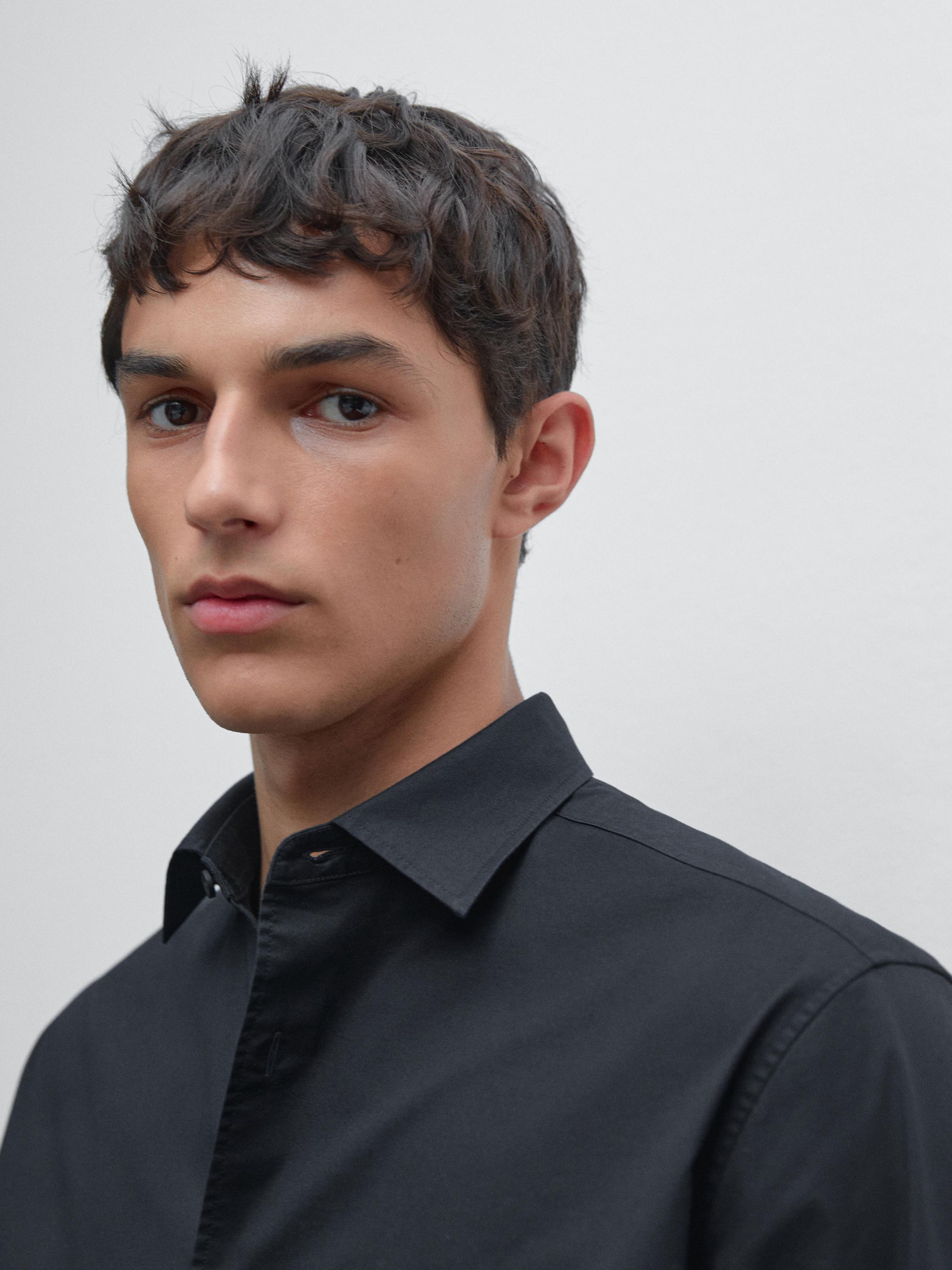 Camisa regular fit strech
