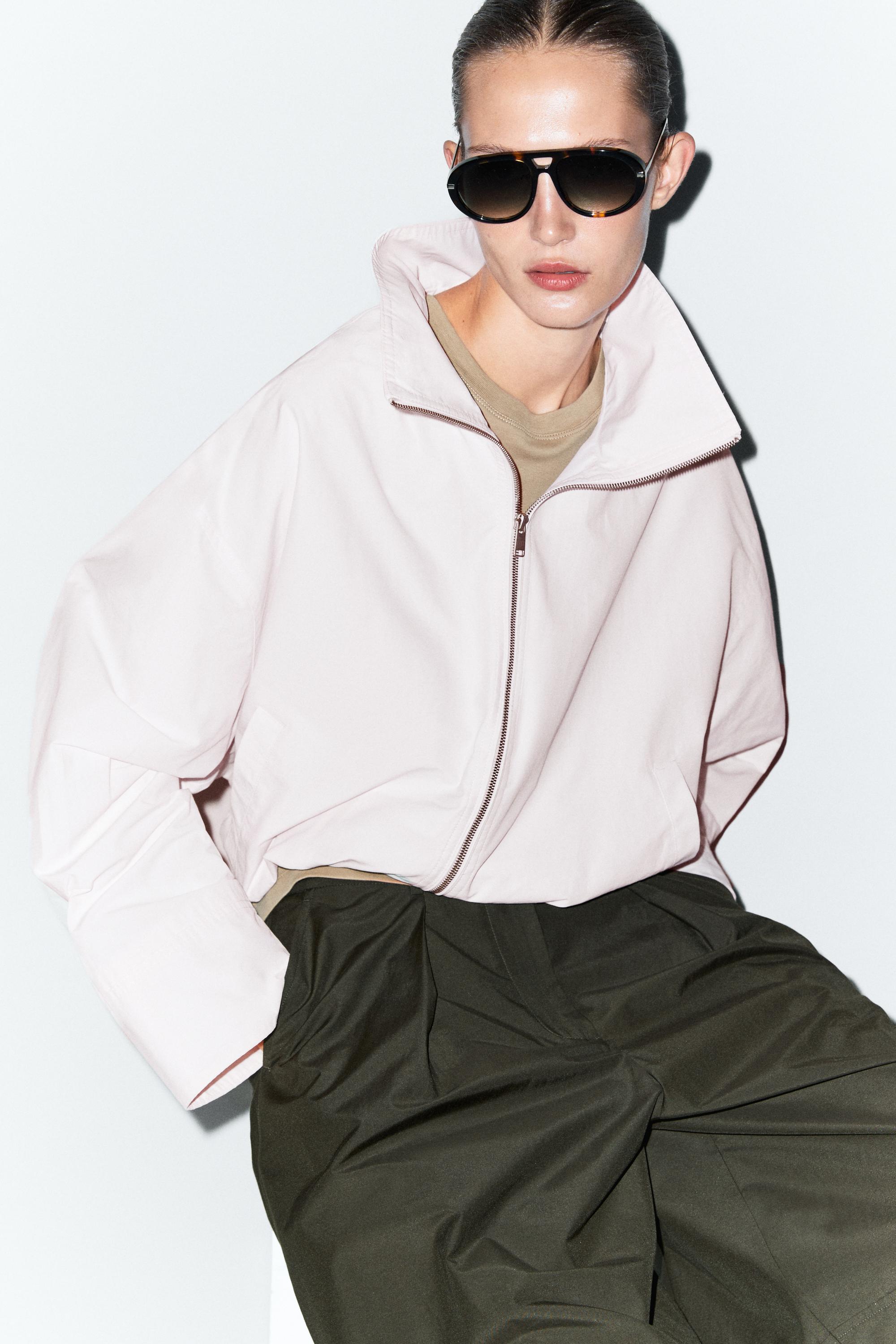 High-neck bomber jacket