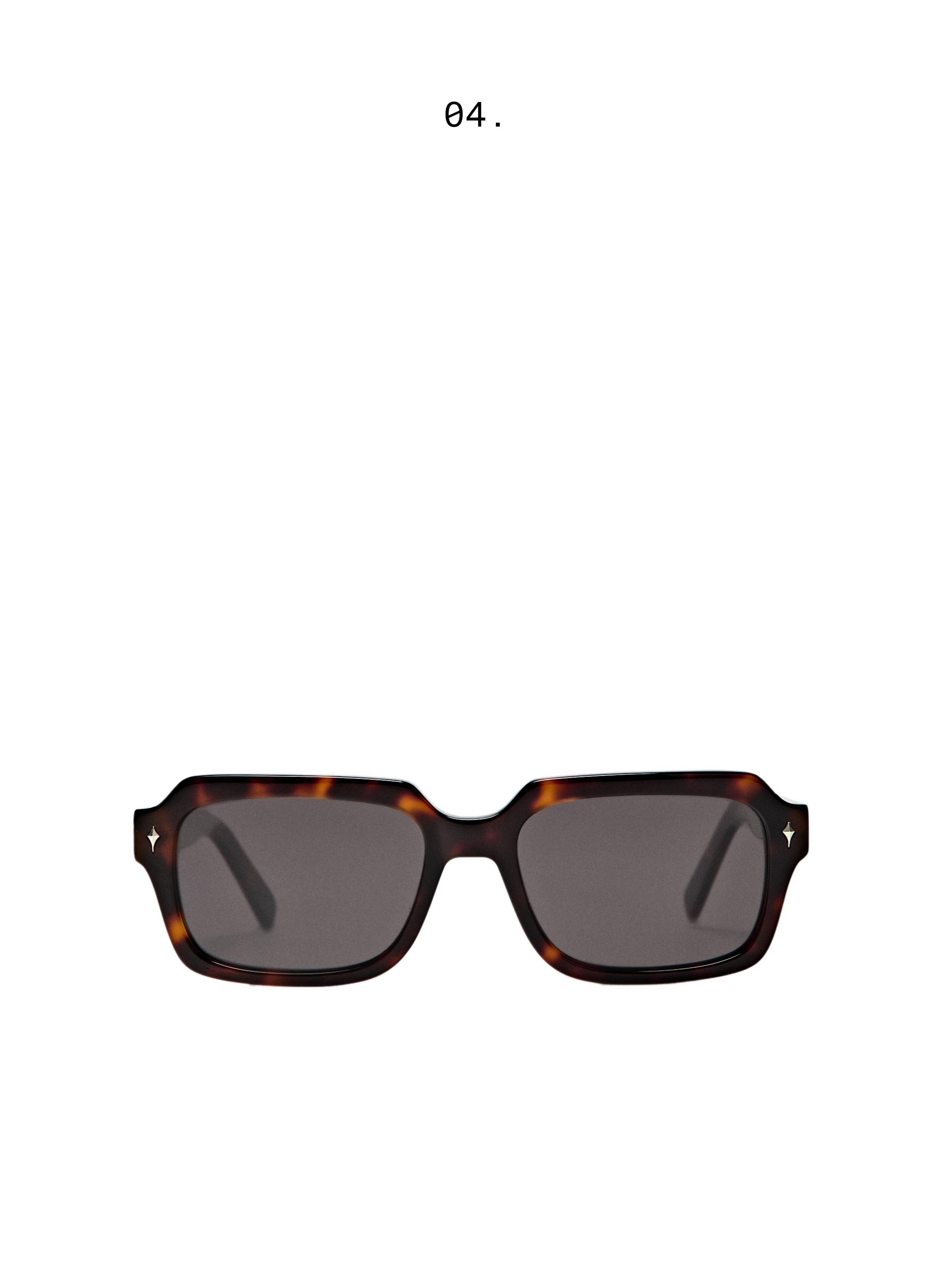 Rectangular sunglasses — BROWN