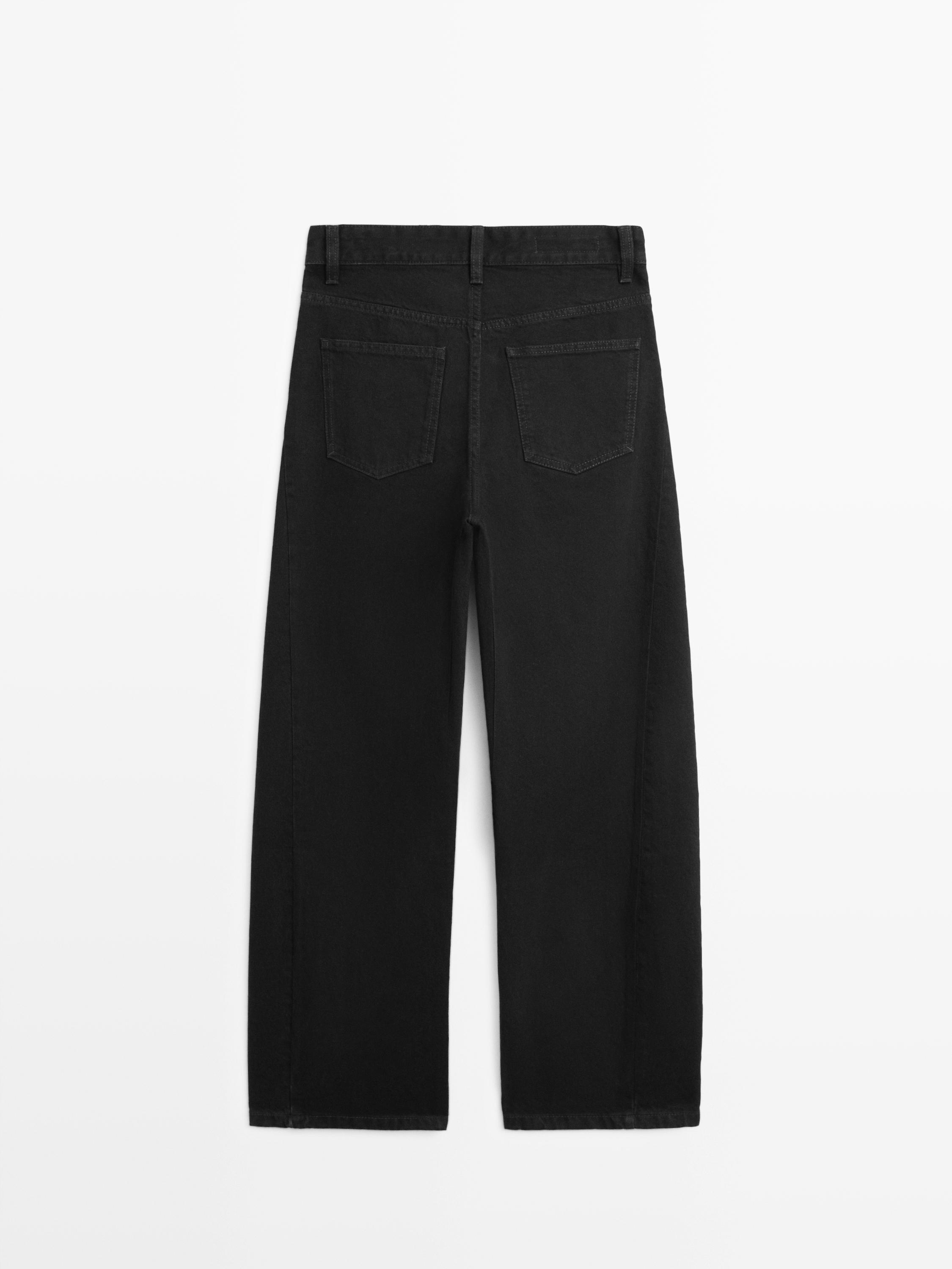 Mid-rise balloon fit jeans — Chocolate