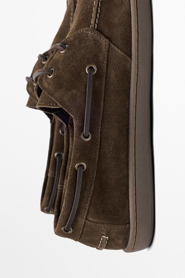 Soft leather boat shoe — BROWN 6