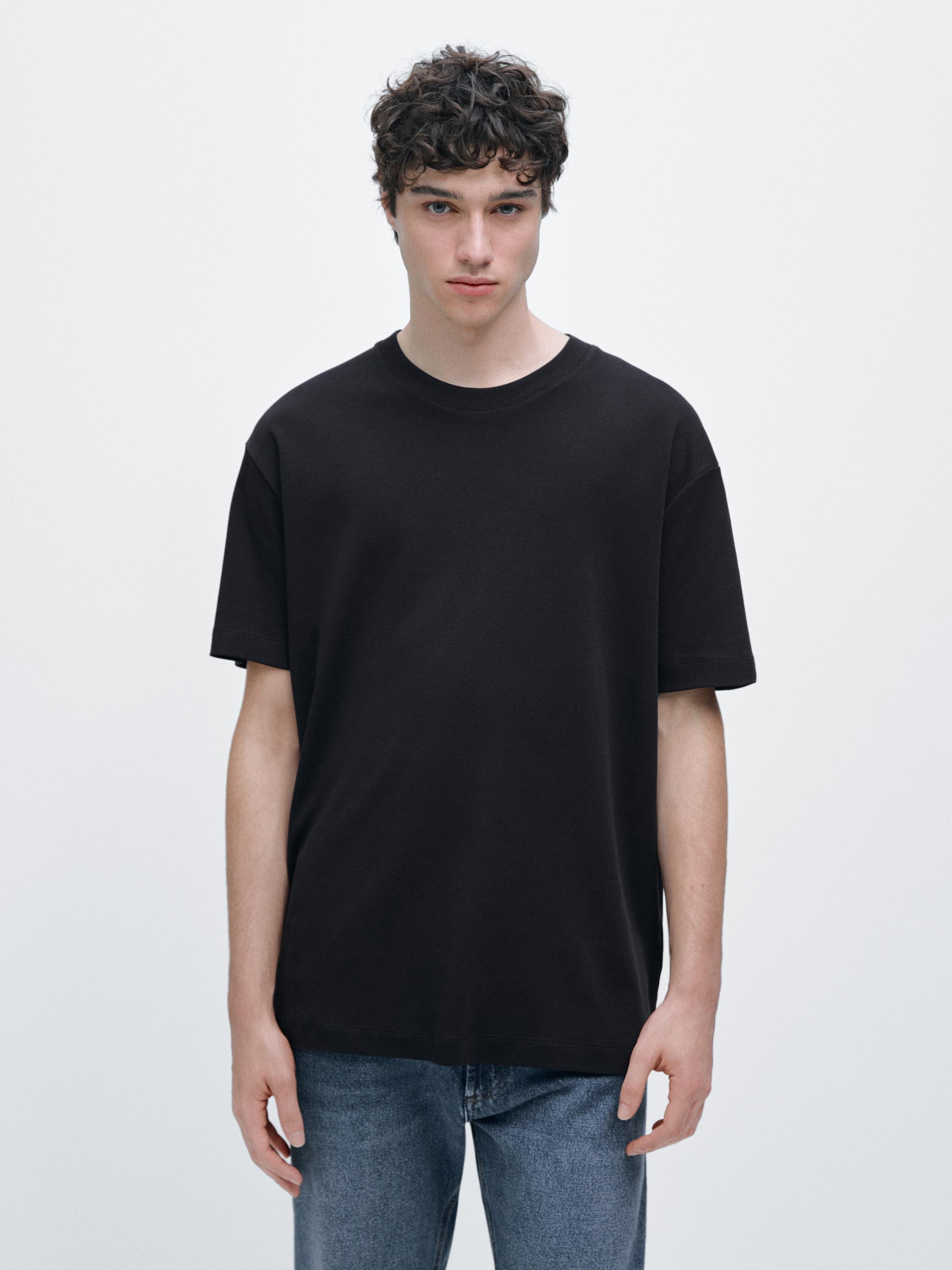 100% cotton short sleeve T-shirt — NAVY BLUE