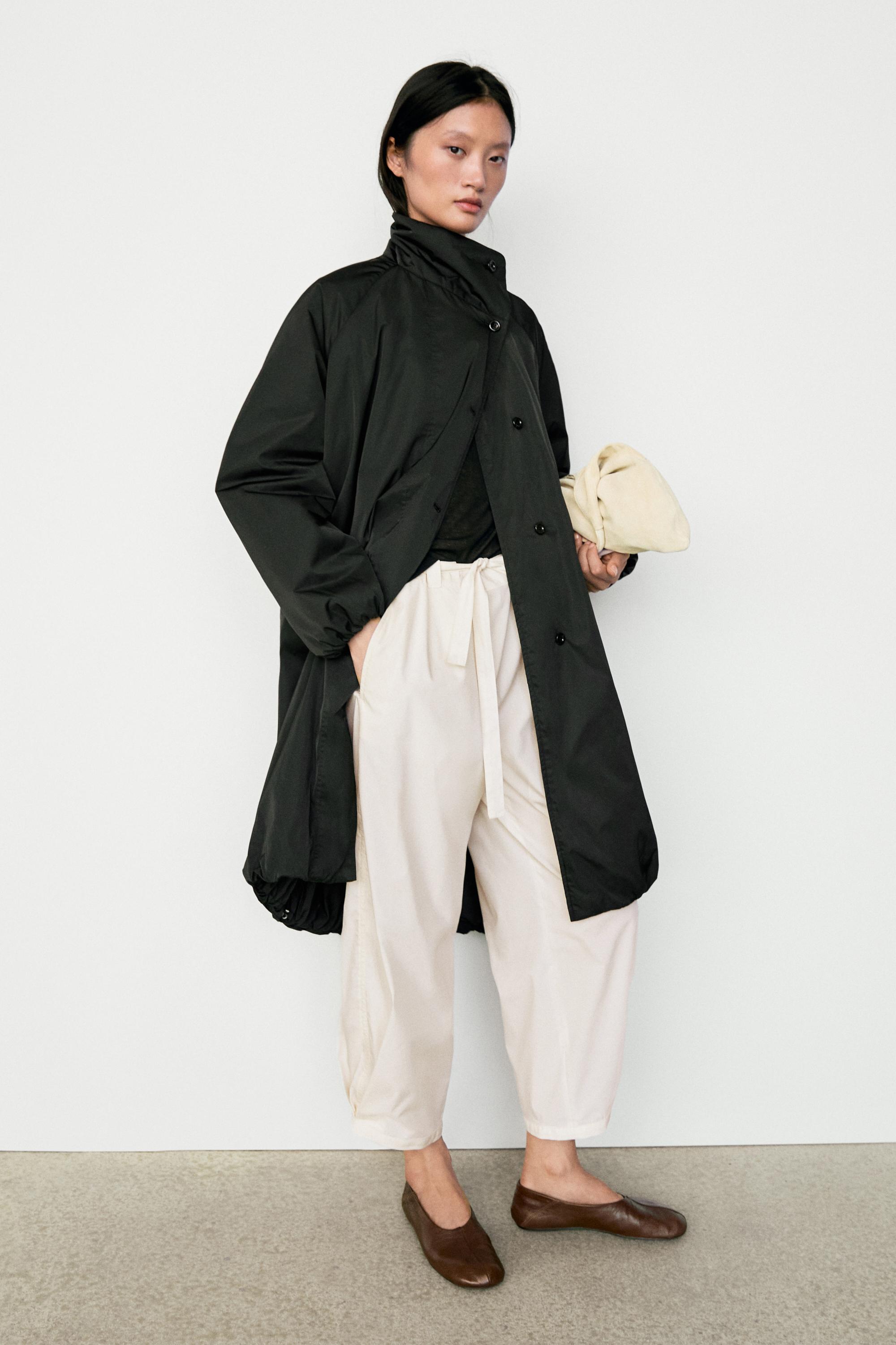 High neck jacket — BLACK