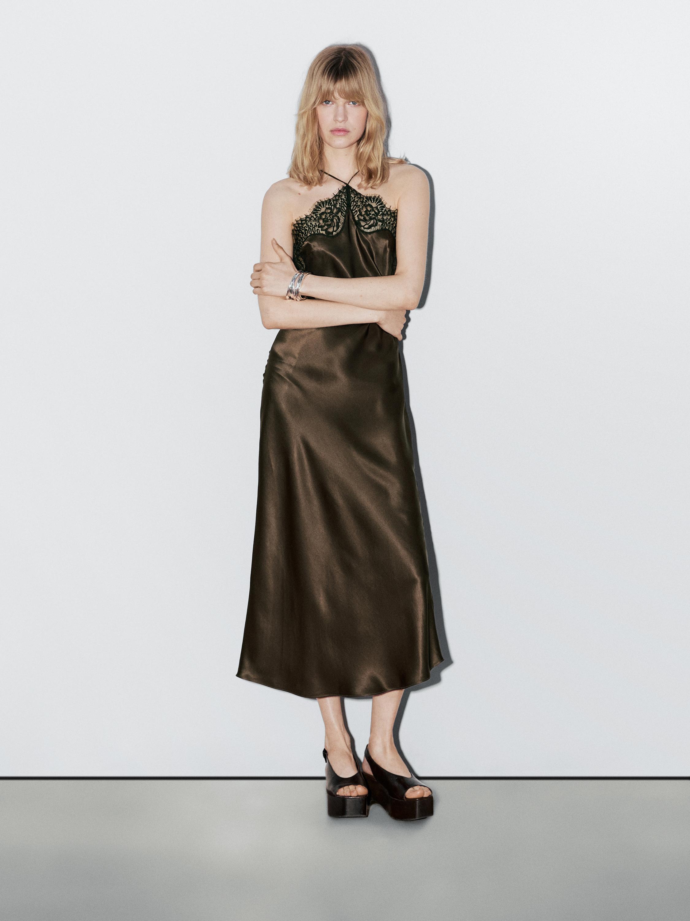 Vestito lingerie satinato - studio