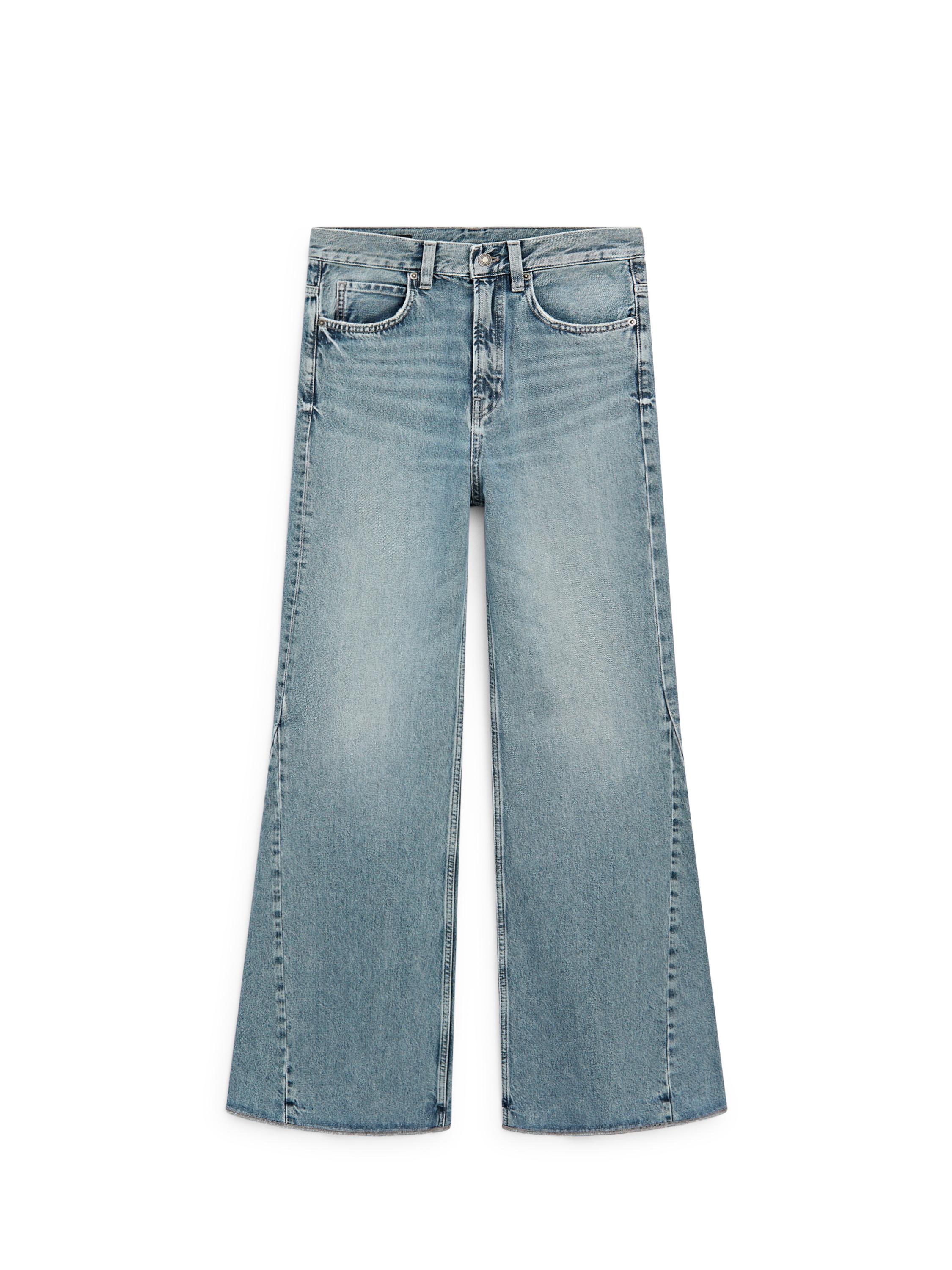 High-waist flare fit jeans — Light Blue