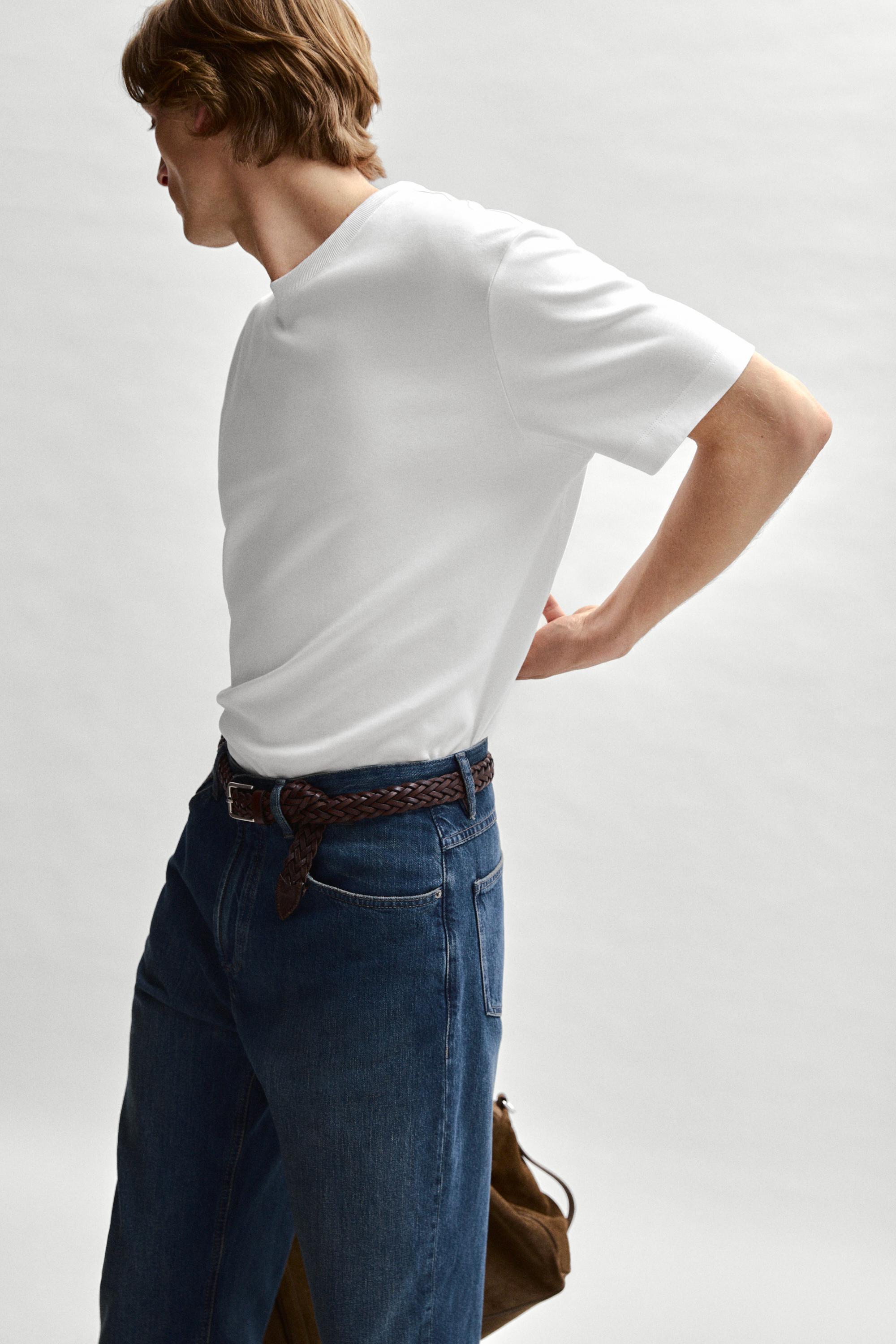 100% cotton short sleeve T-shirt — WHITE
